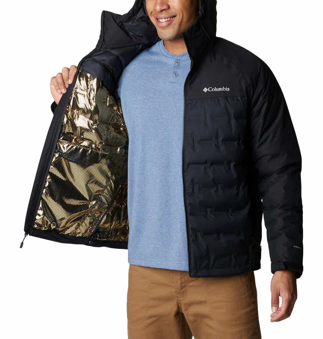 Columbia Men Black Grand Trek II Down Hooded Jacket - Image 4
