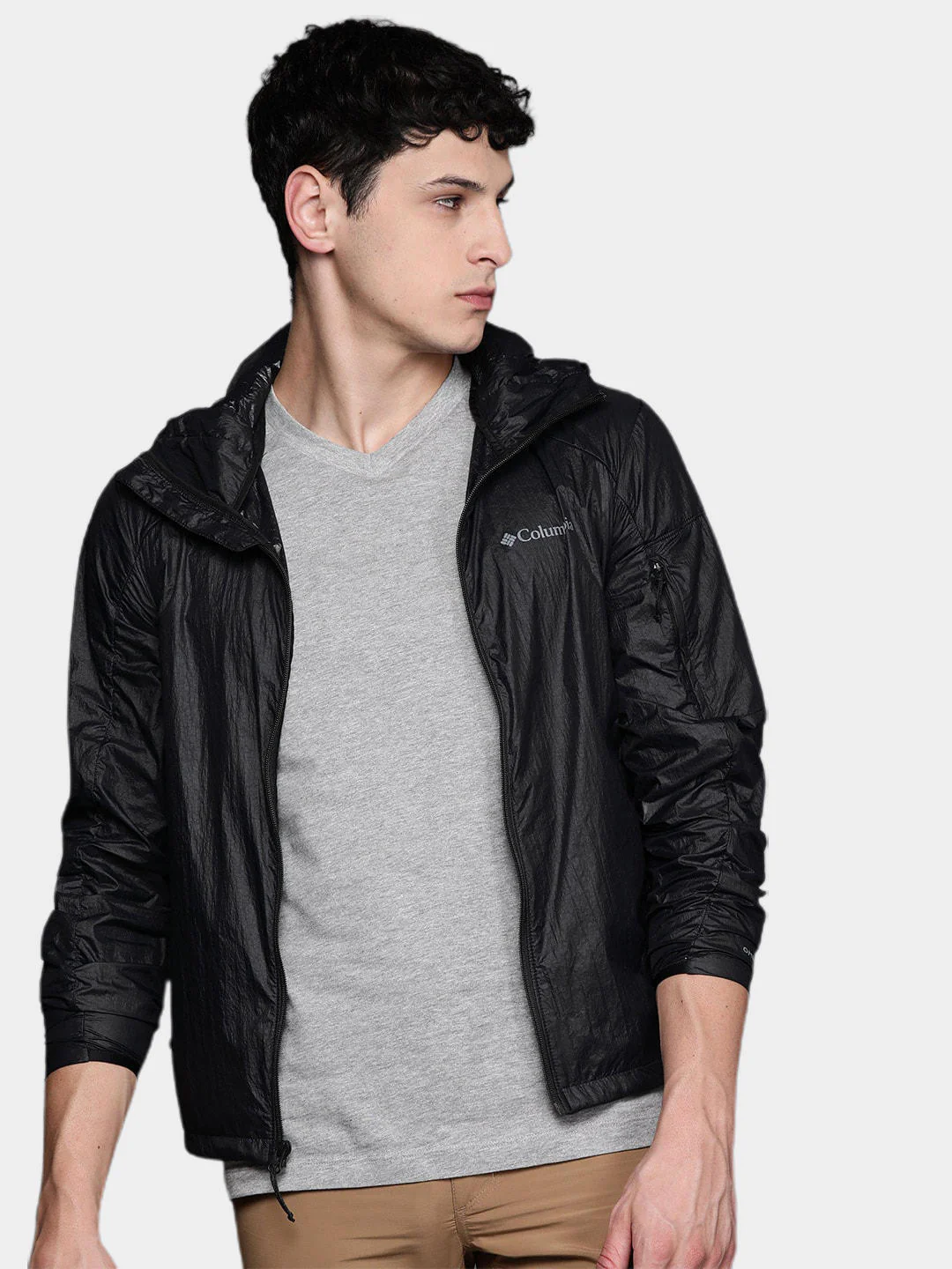 Columbia Men Black Loop Trail Windbreaker (Sun Protection) - Image 14
