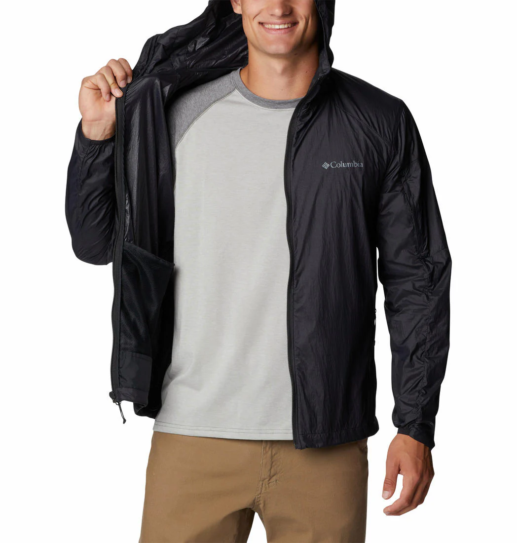 Columbia Men Black Loop Trail Windbreaker (Sun Protection) - Image 5