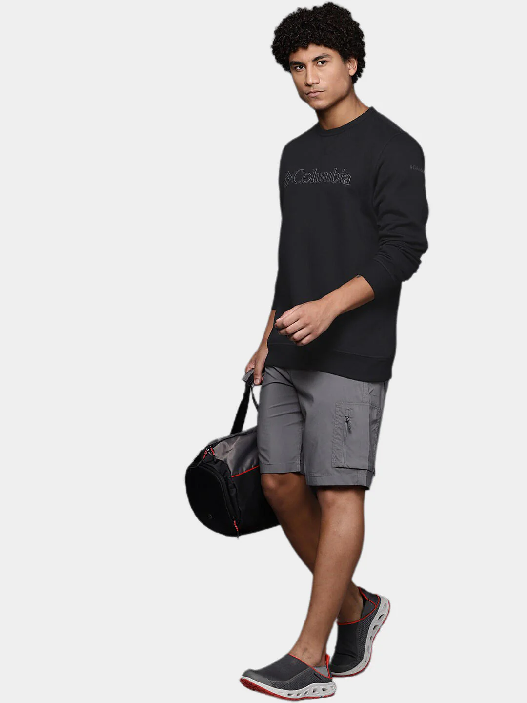 Columbia Men Black M Columbia Logo Fleece Crew (Sun Protection) - Image 10
