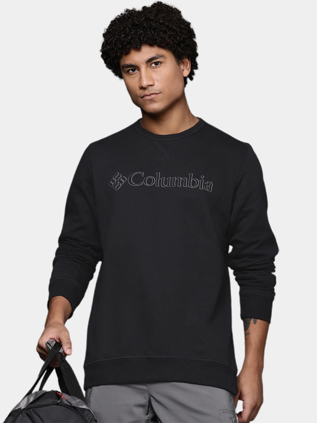 Columbia Men Black M Columbia Logo Fleece Crew (Sun Protection) - Image 8