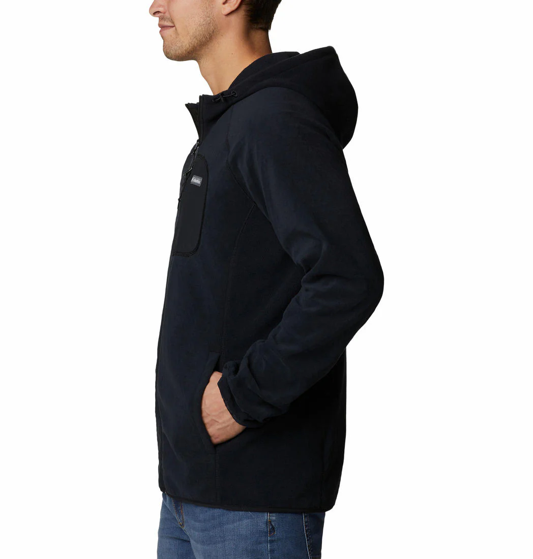 Columbia Men Black M Outdoor Tracks Hooded Full Zip - Image 6