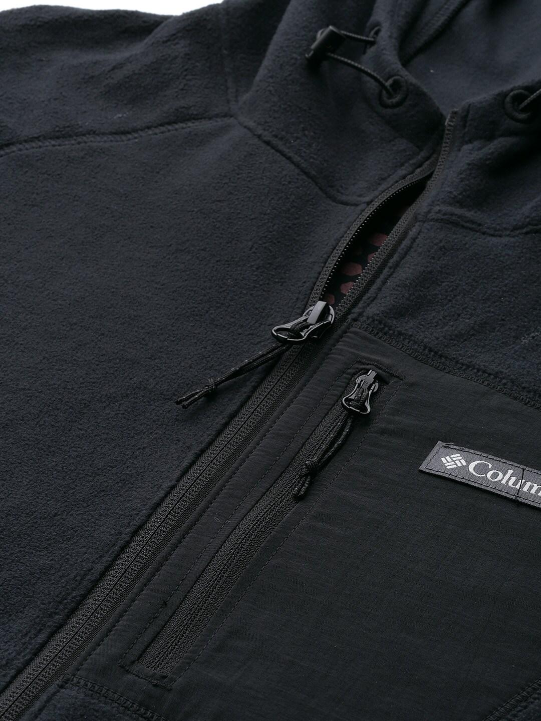 Columbia Men Black M Outdoor Tracks Hooded Full Zip - Image 7