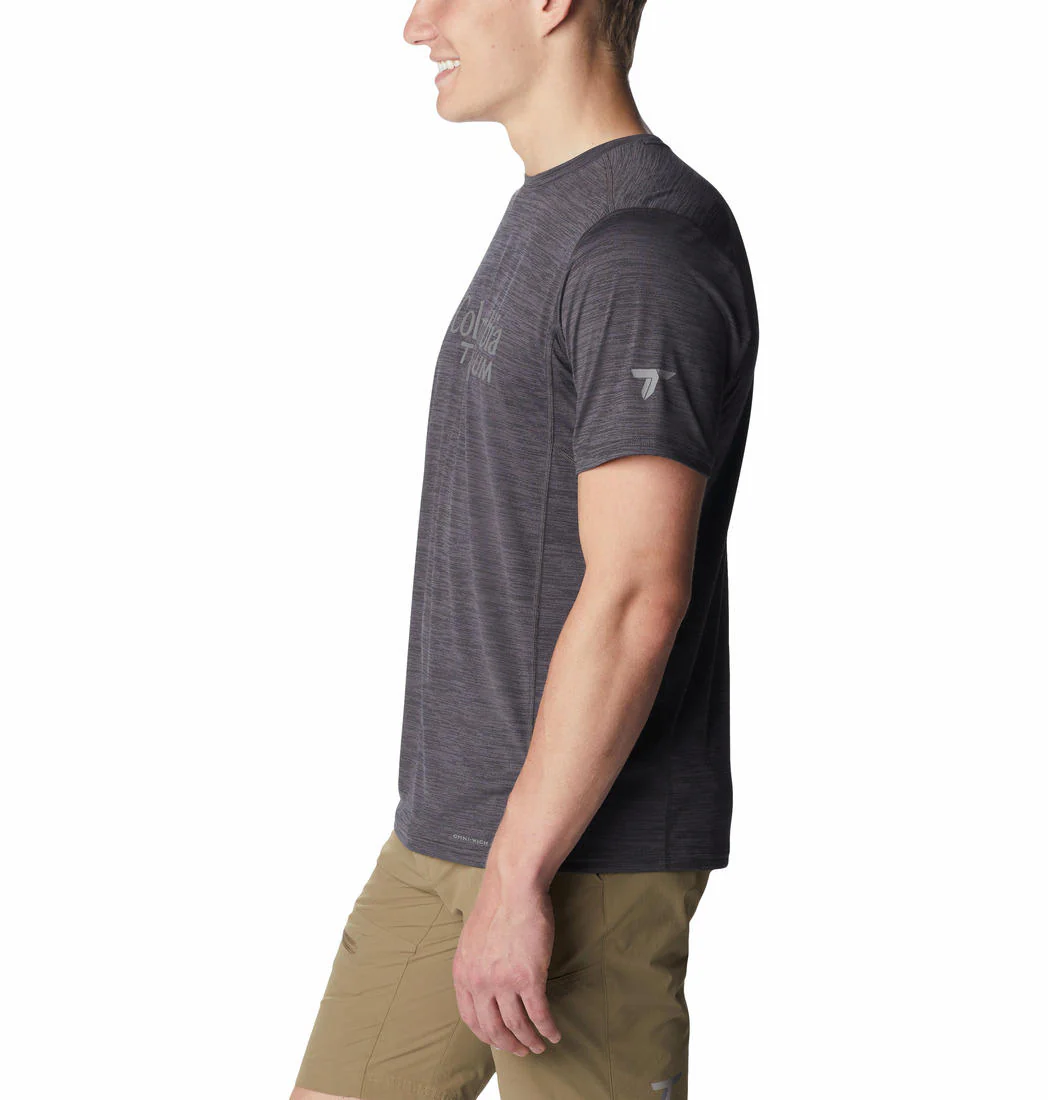 Columbia Men Black M Titan Pass Graphic Tee - Image 3