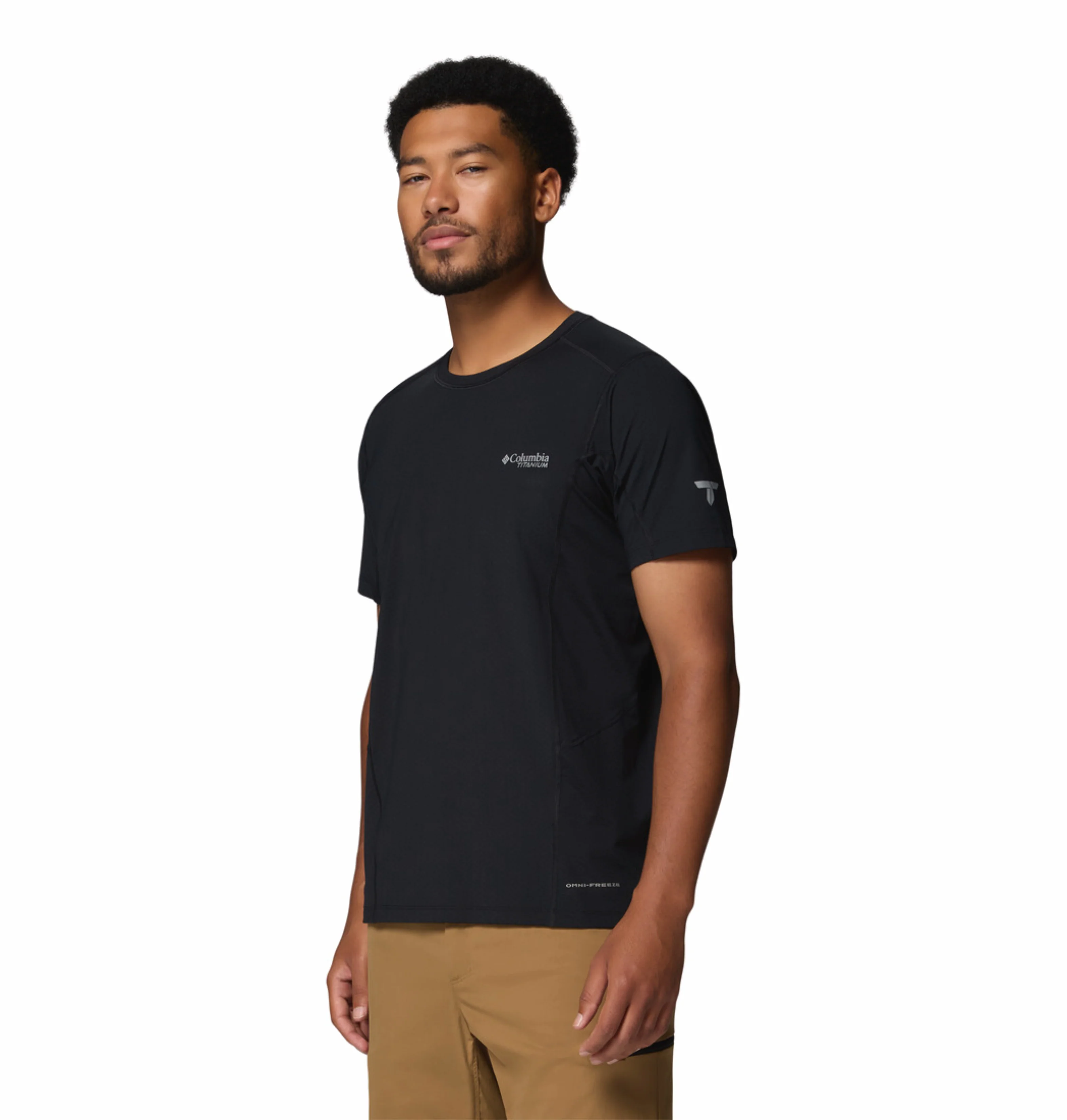 Columbia Men Black Omni-Freeze Diamond Peak Pro Tshirt - Image 3