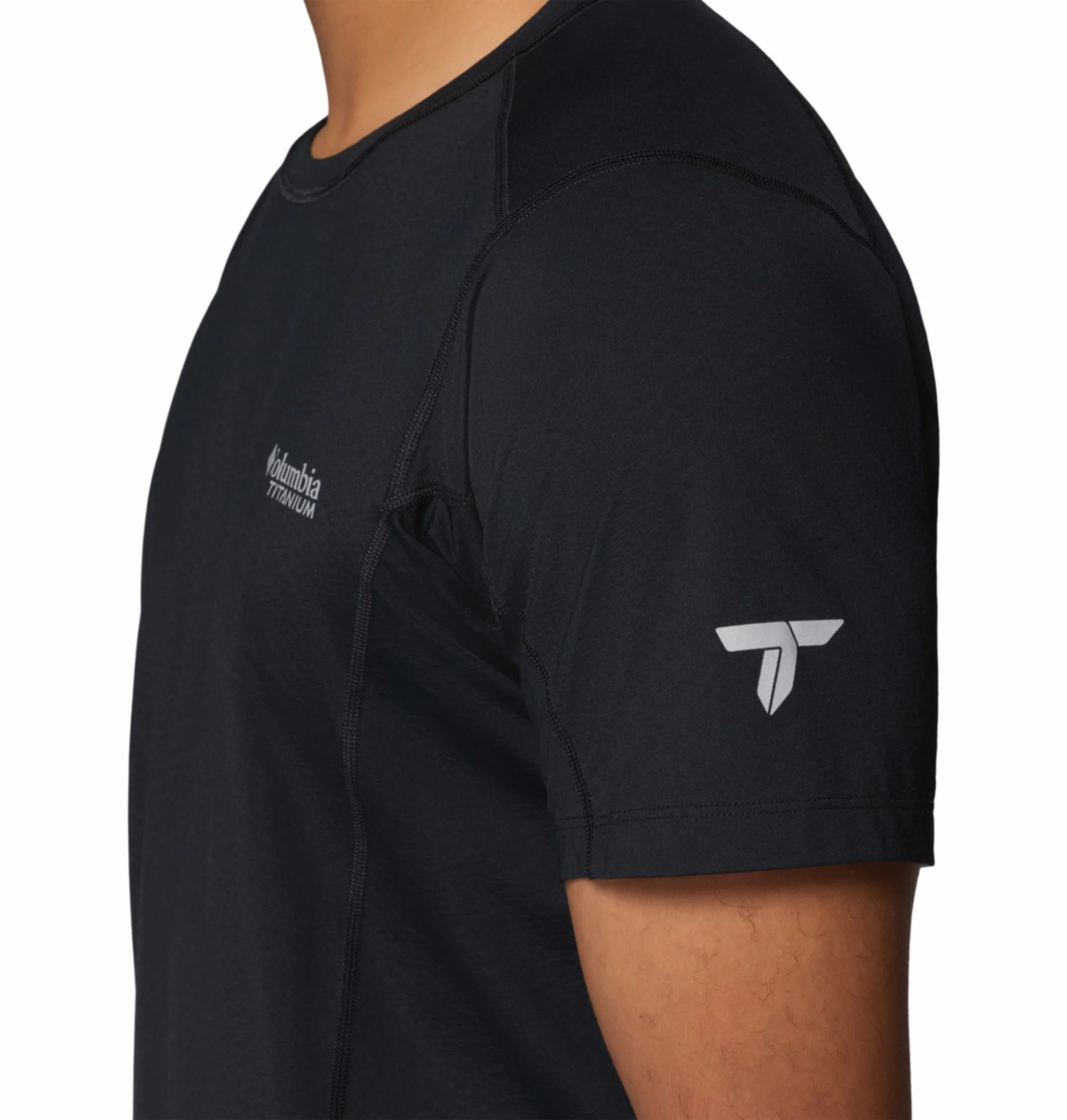 Columbia Men Black Omni-Freeze Diamond Peak Pro Tshirt - Image 7