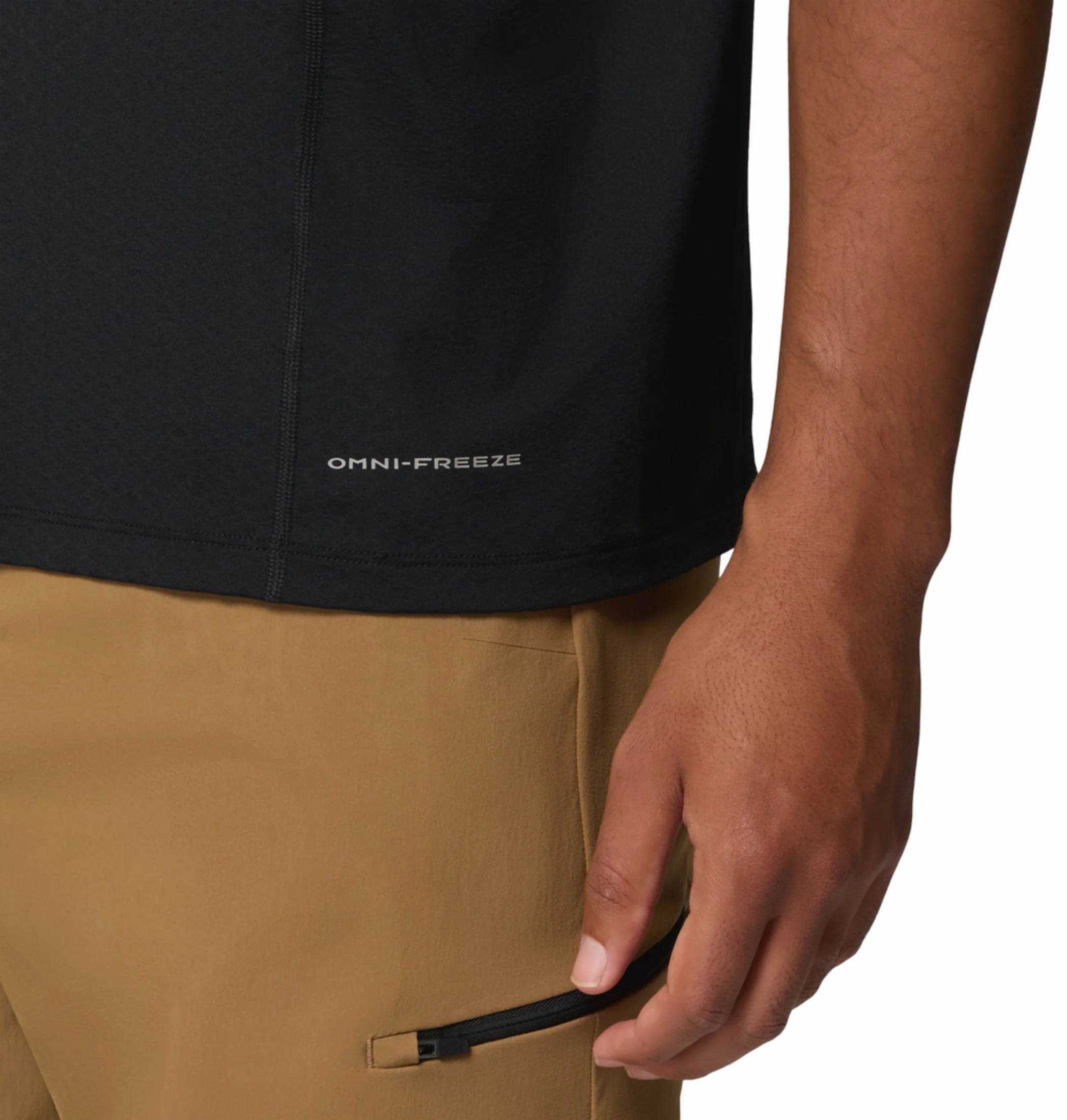 Columbia Men Black Omni-Freeze Diamond Peak Pro Tshirt - Image 9