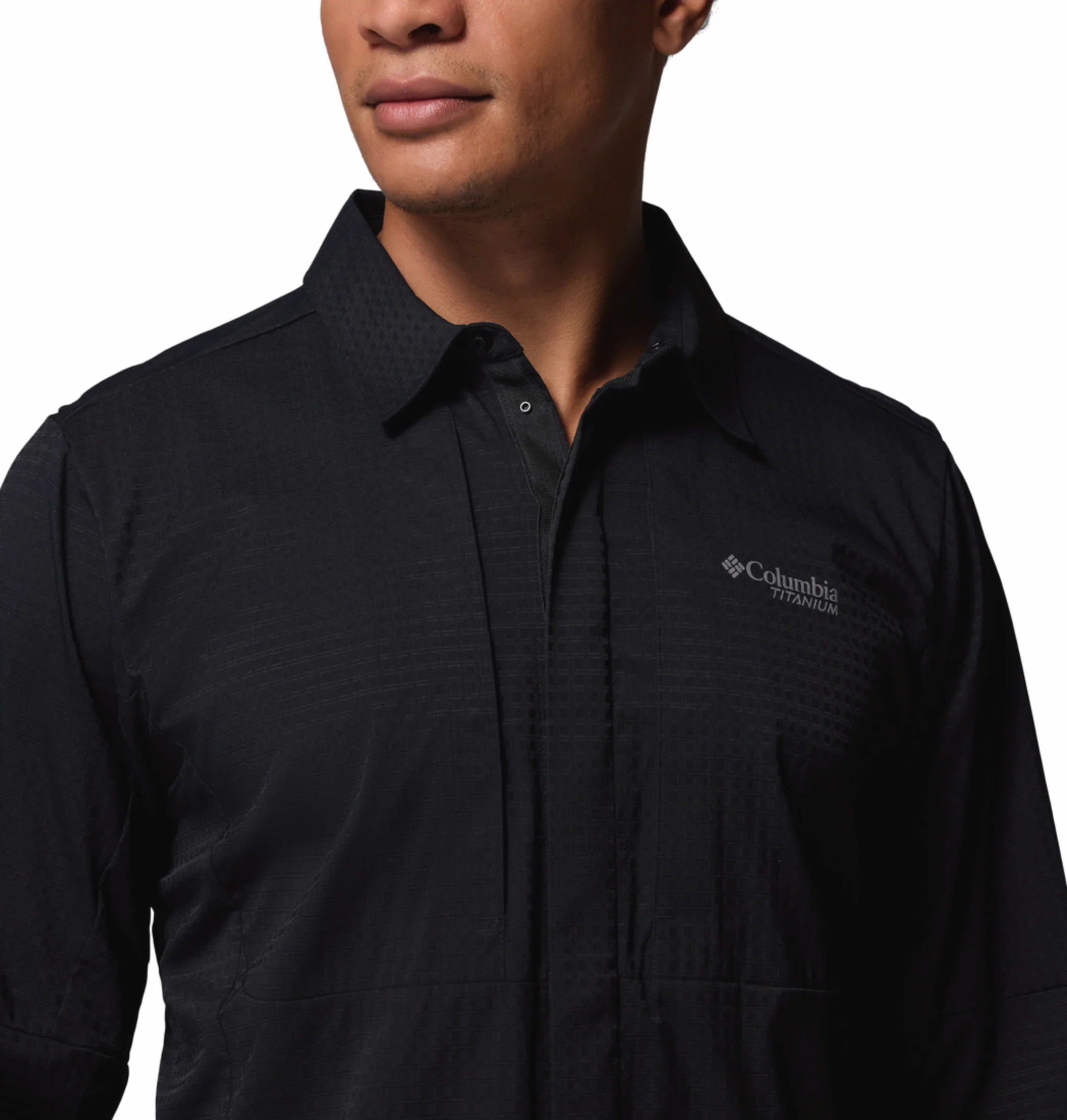 Columbia Men Black Omni-Freeze Ridge Ascent Long Sleeve Shirt - Image 10