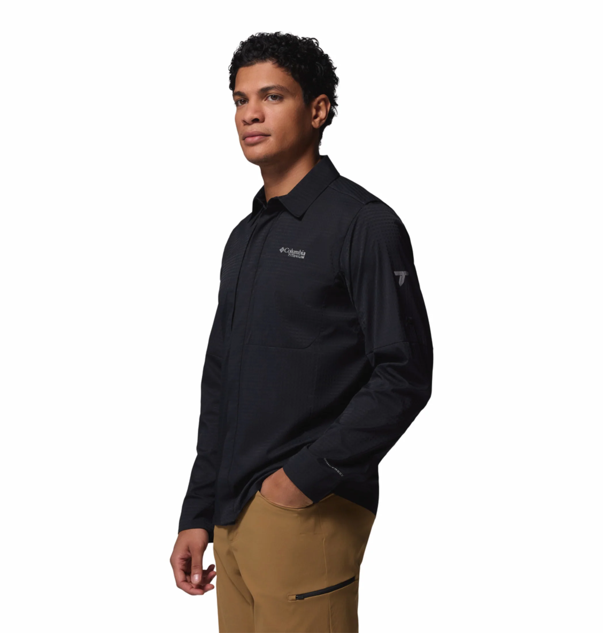 Columbia Men Black Omni-Freeze Ridge Ascent Long Sleeve Shirt - Image 5