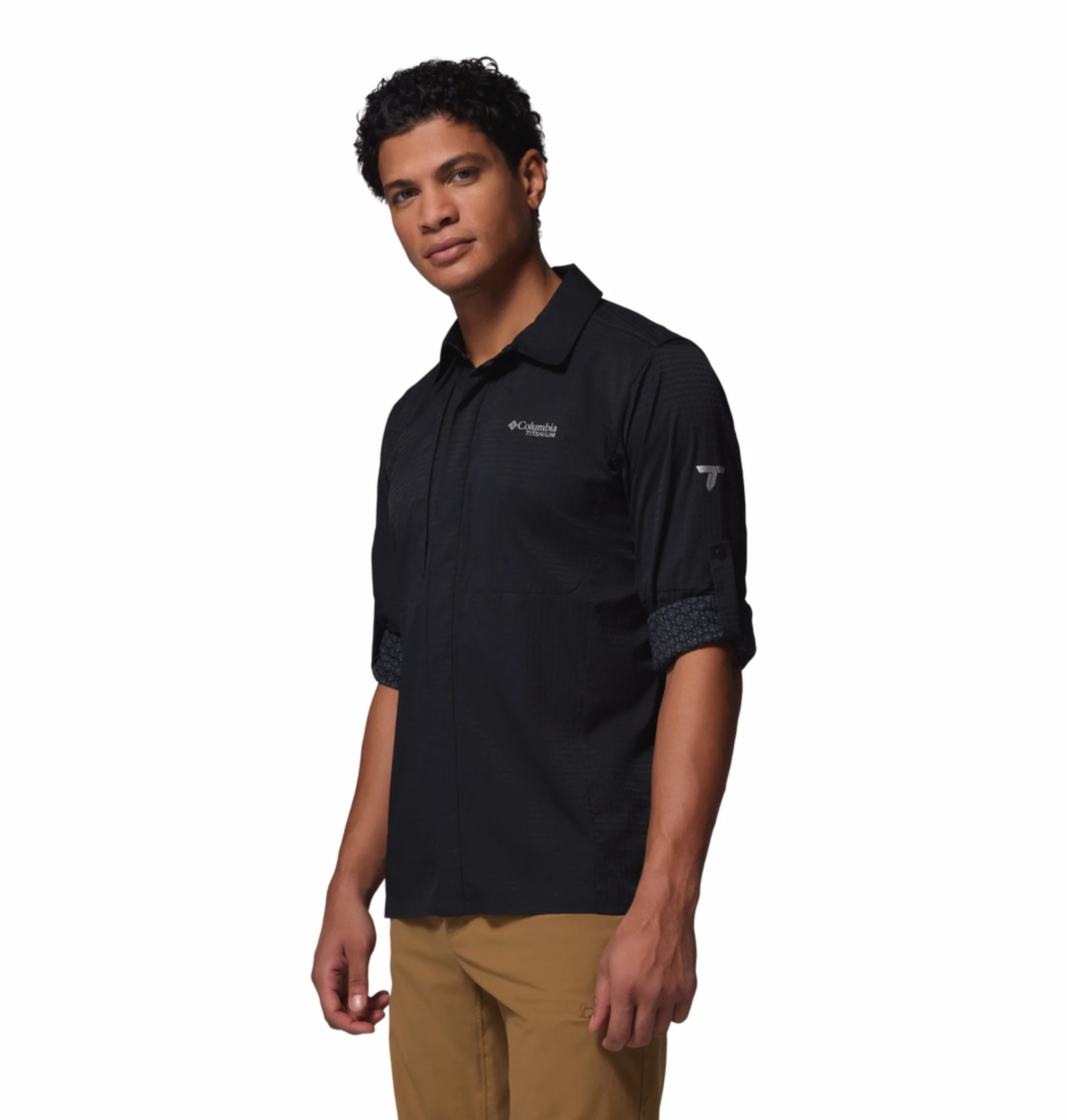 Columbia Men Black Omni-Freeze Ridge Ascent Long Sleeve Shirt - Image 7