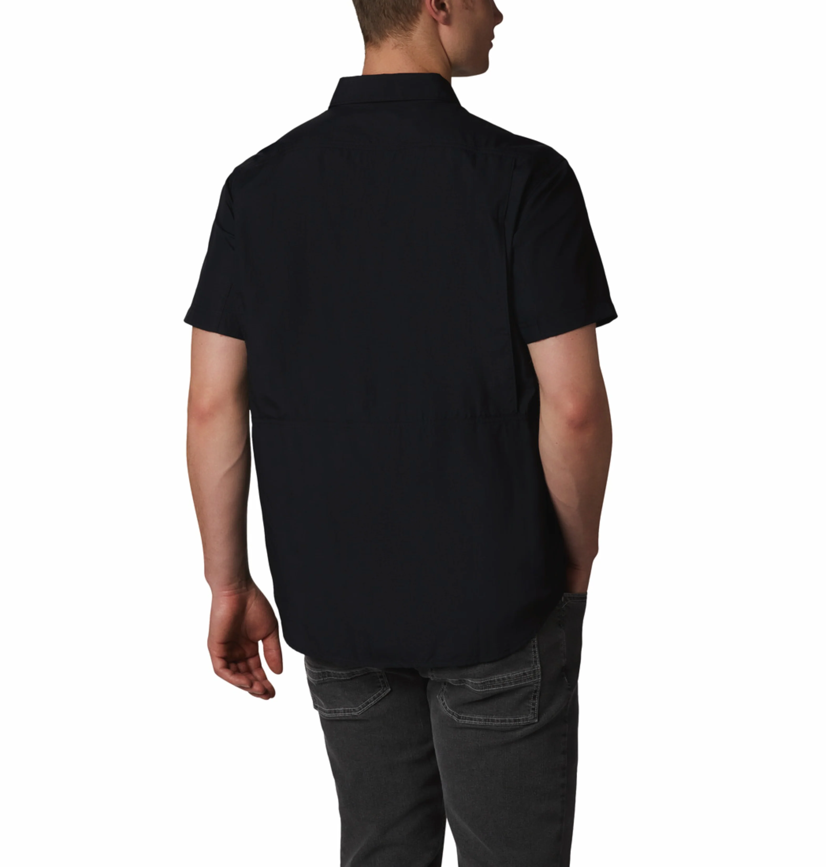 Columbia Men Black Omni-Shade Silver Ridge 2.0 Short Sleeve Shirt - Image 4