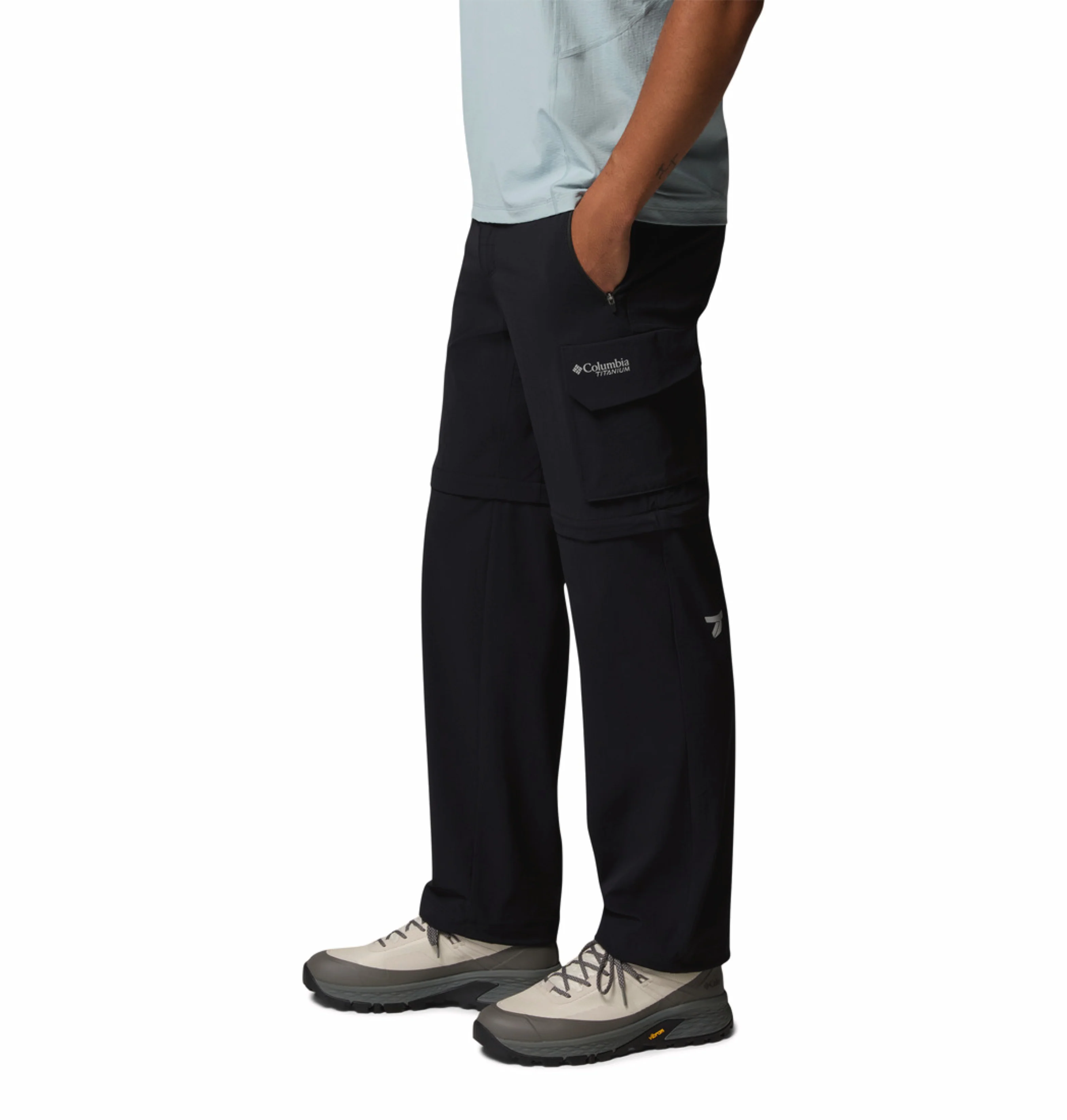 Columbia Men Black Omni-Shade Silver Ridge Elite Convertible Pant (Plus Size) - Image 3