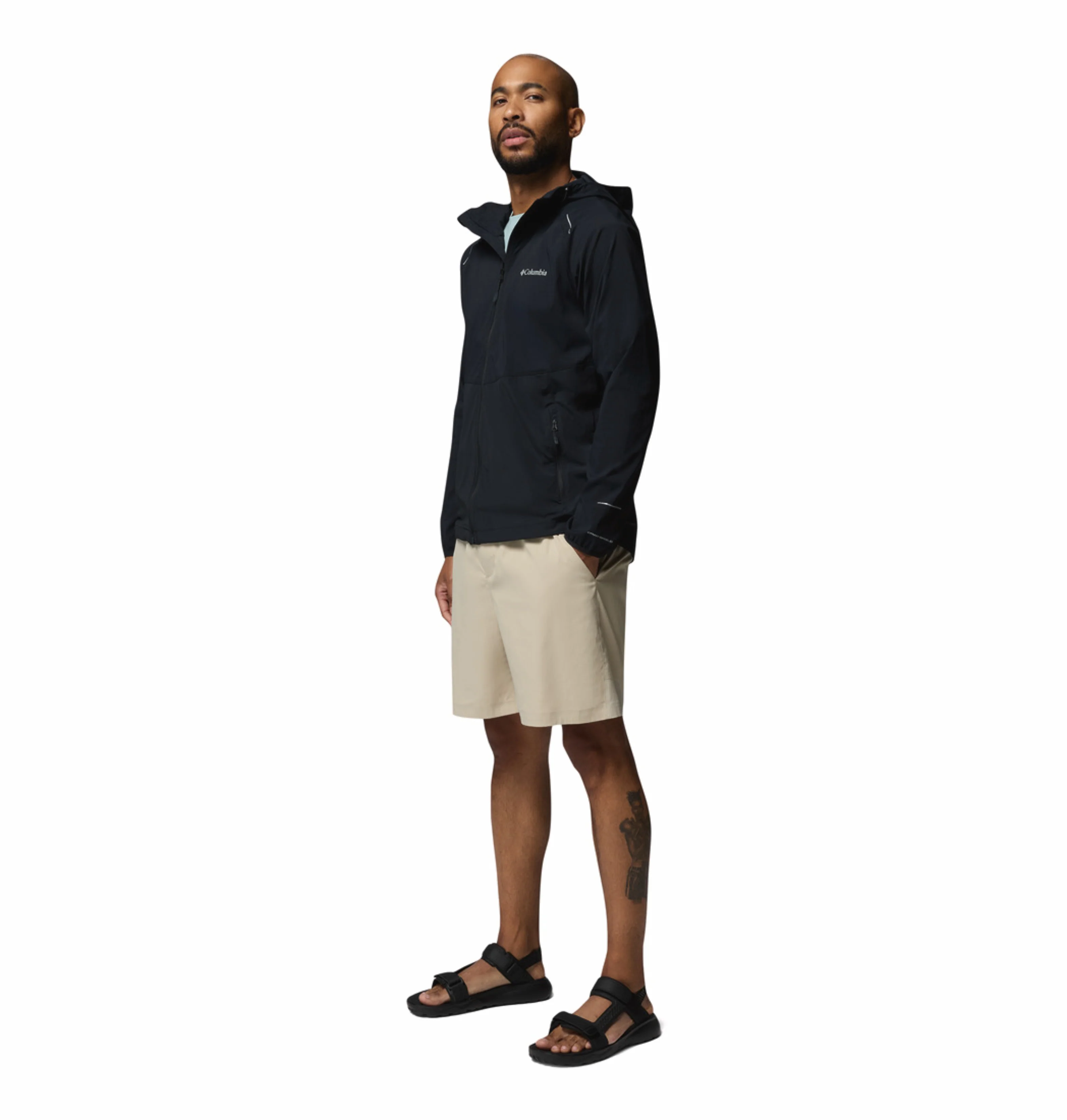 Columbia Men Black Omni-Shield Tech II Windbreaker - Image 6