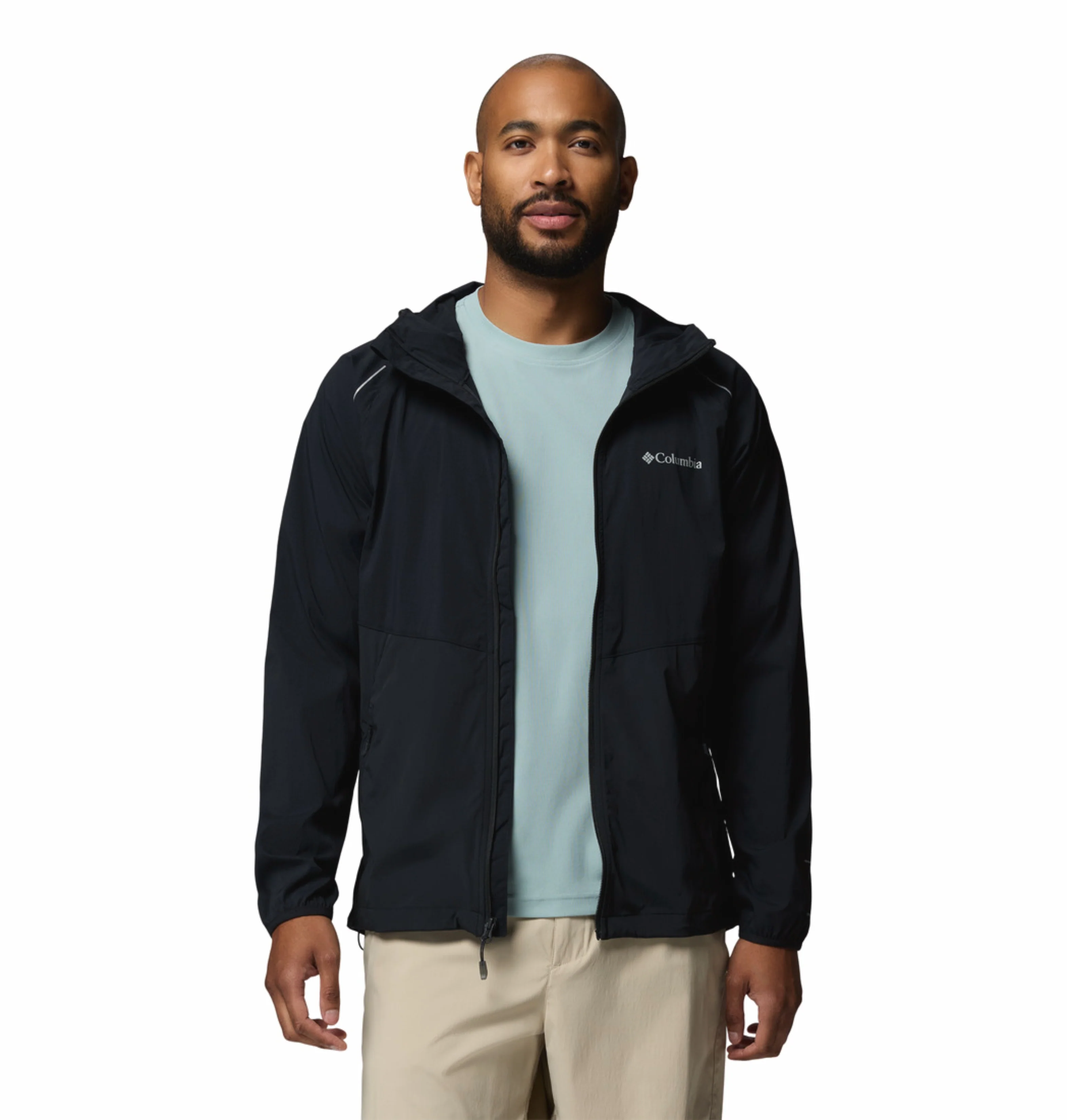 Columbia Men Black Omni-Shield Tech II Windbreaker - Image 7