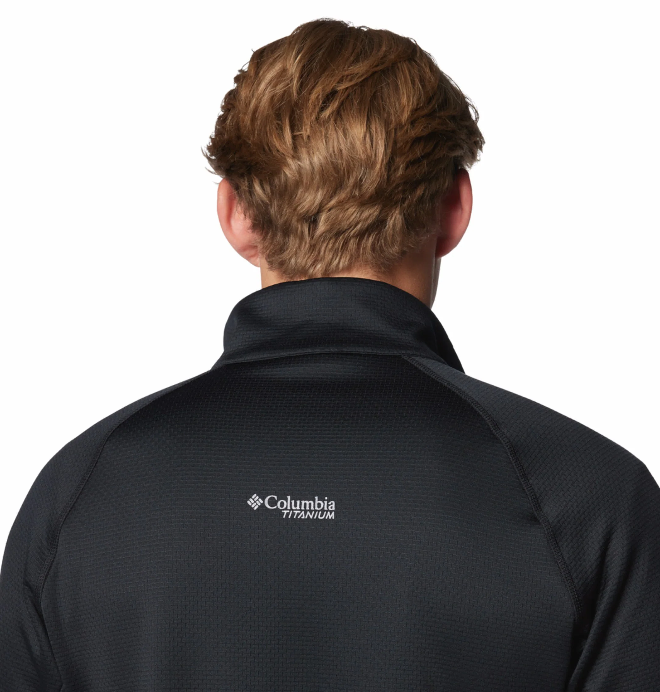 Columbia Men Black Omni-Wick Triple Canyon Grid Fleece Jacket (Plus Size) - Image 7