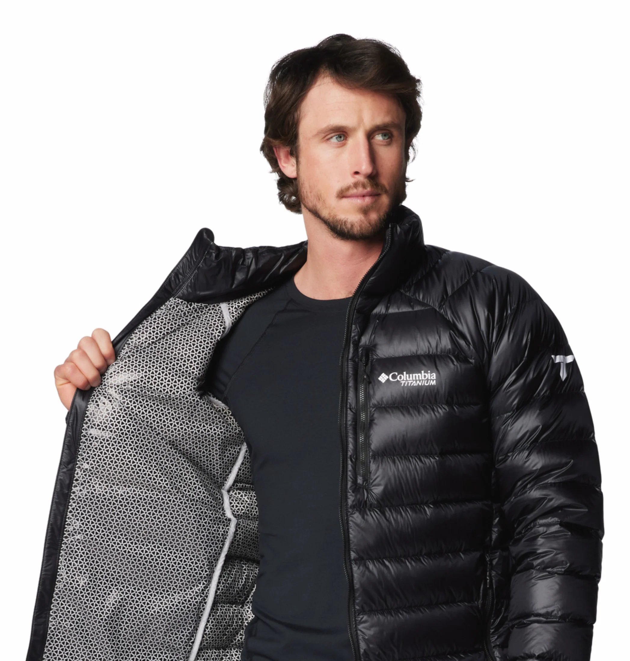 Columbia Men Black OmniHeat Arctic Crest Down Jacket - Image 10