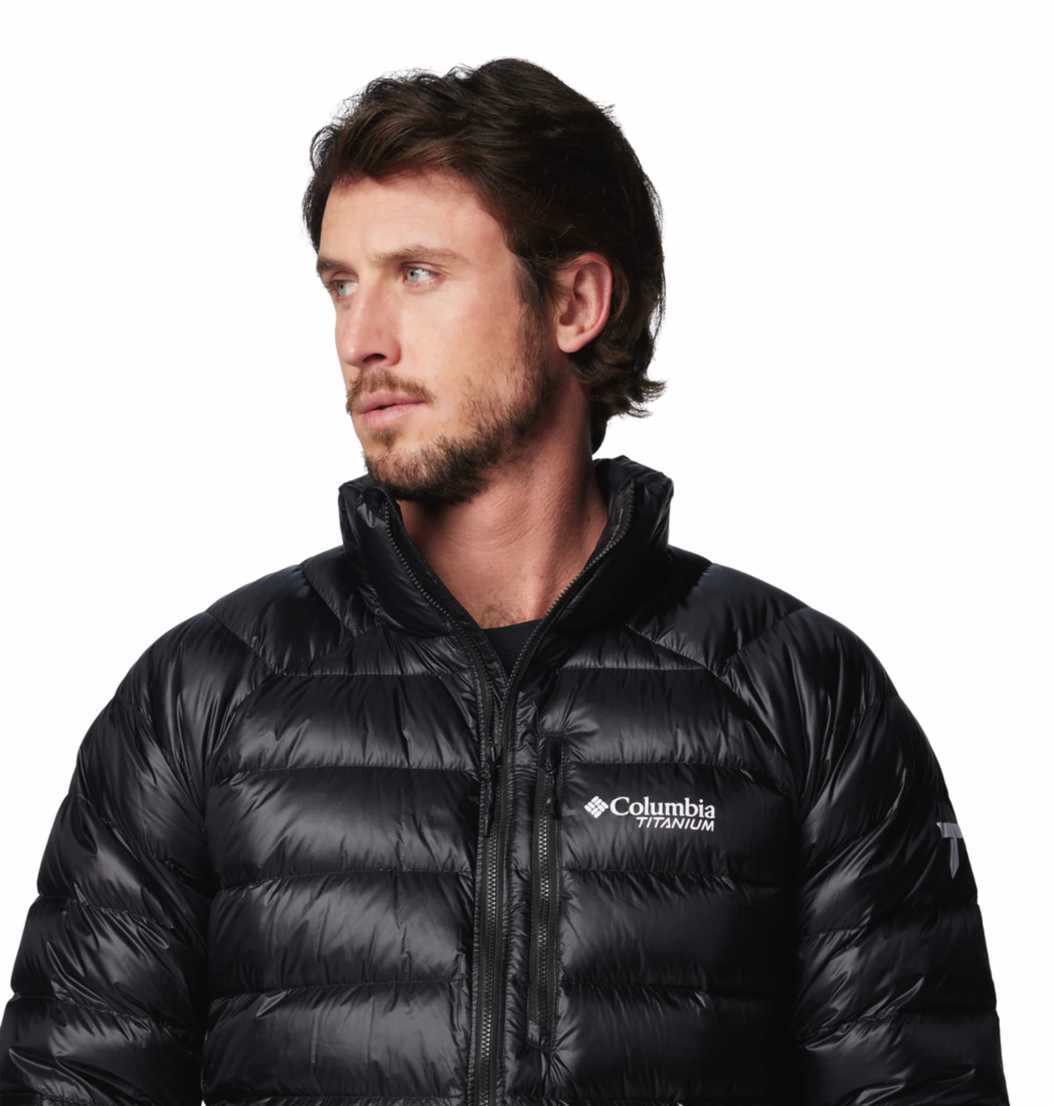 Columbia Men Black OmniHeat Arctic Crest Down Jacket - Image 8