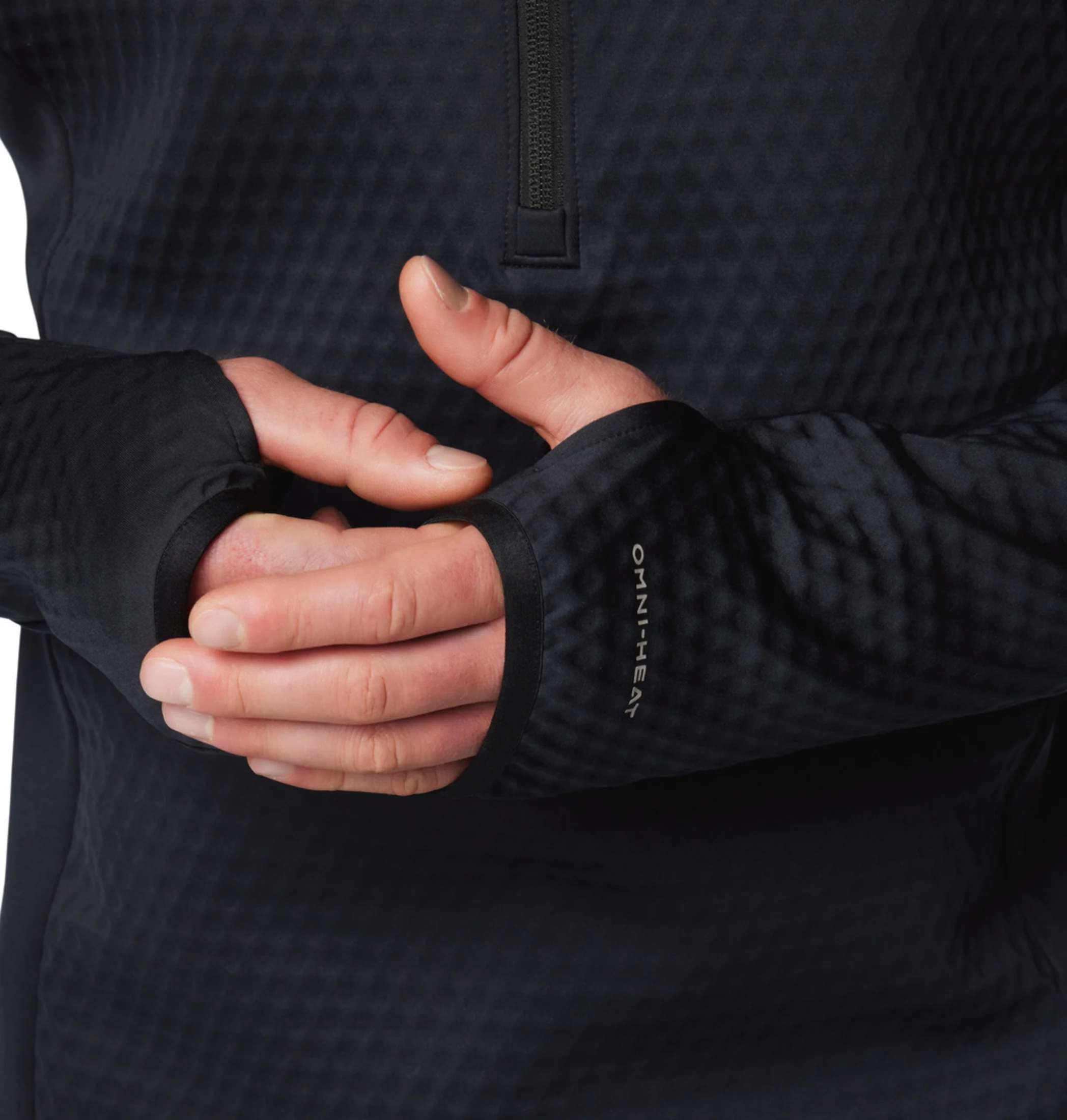 Columbia Men Black OmniHeat Helix Crystal Leaf Pullover - Image 11