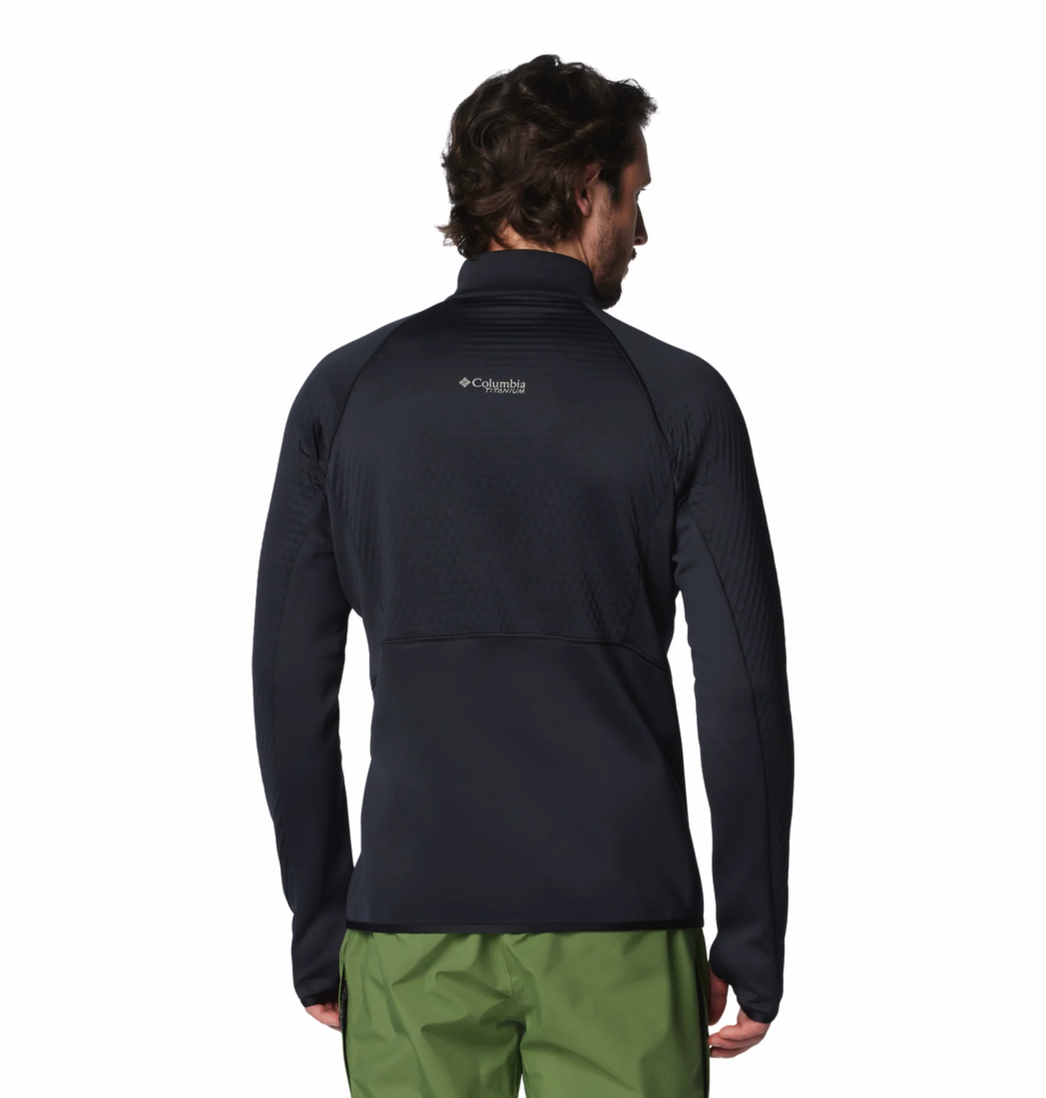 Columbia Men Black OmniHeat Helix Crystal Leaf Pullover - Image 4