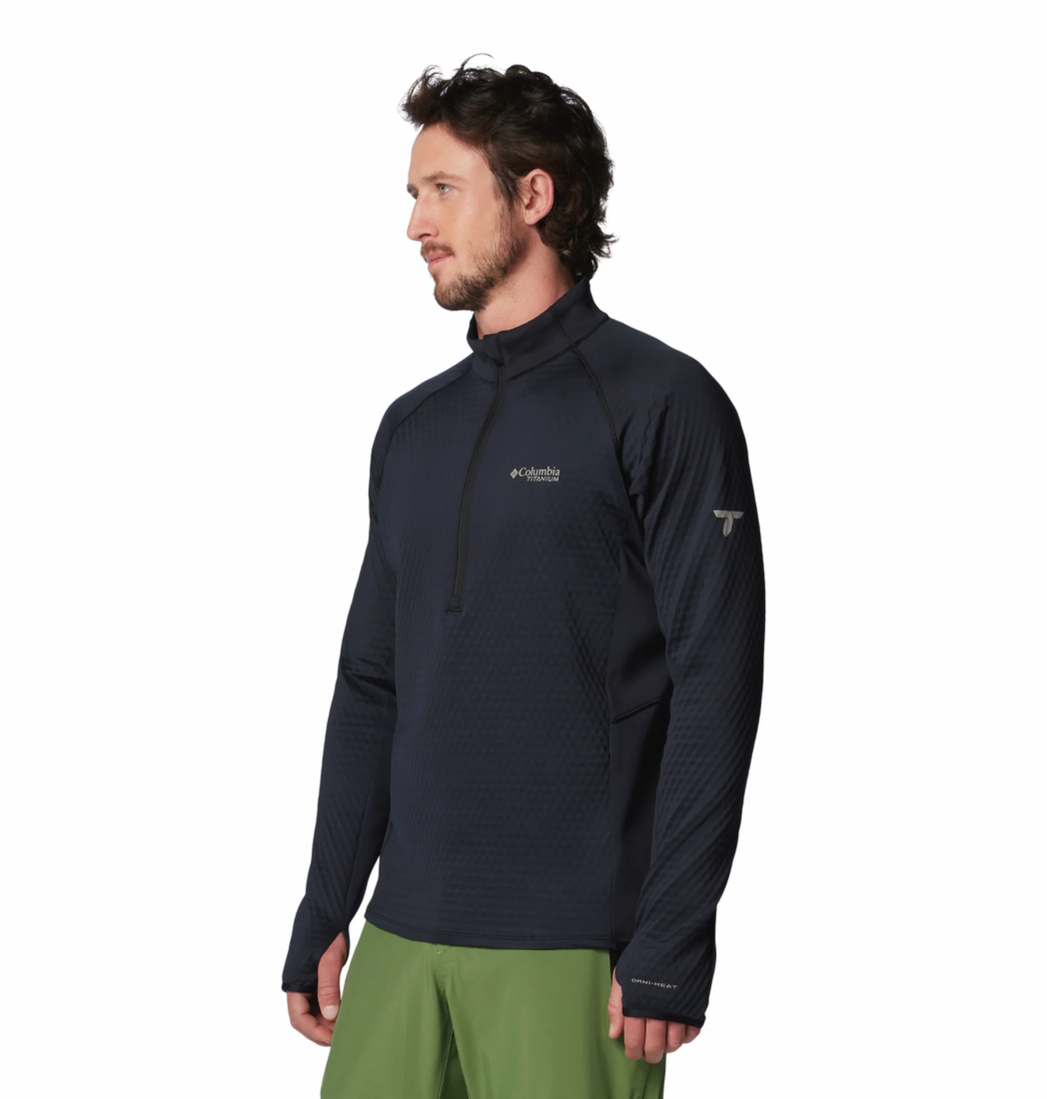 Columbia Men Black OmniHeat Helix Crystal Leaf Pullover - Image 5