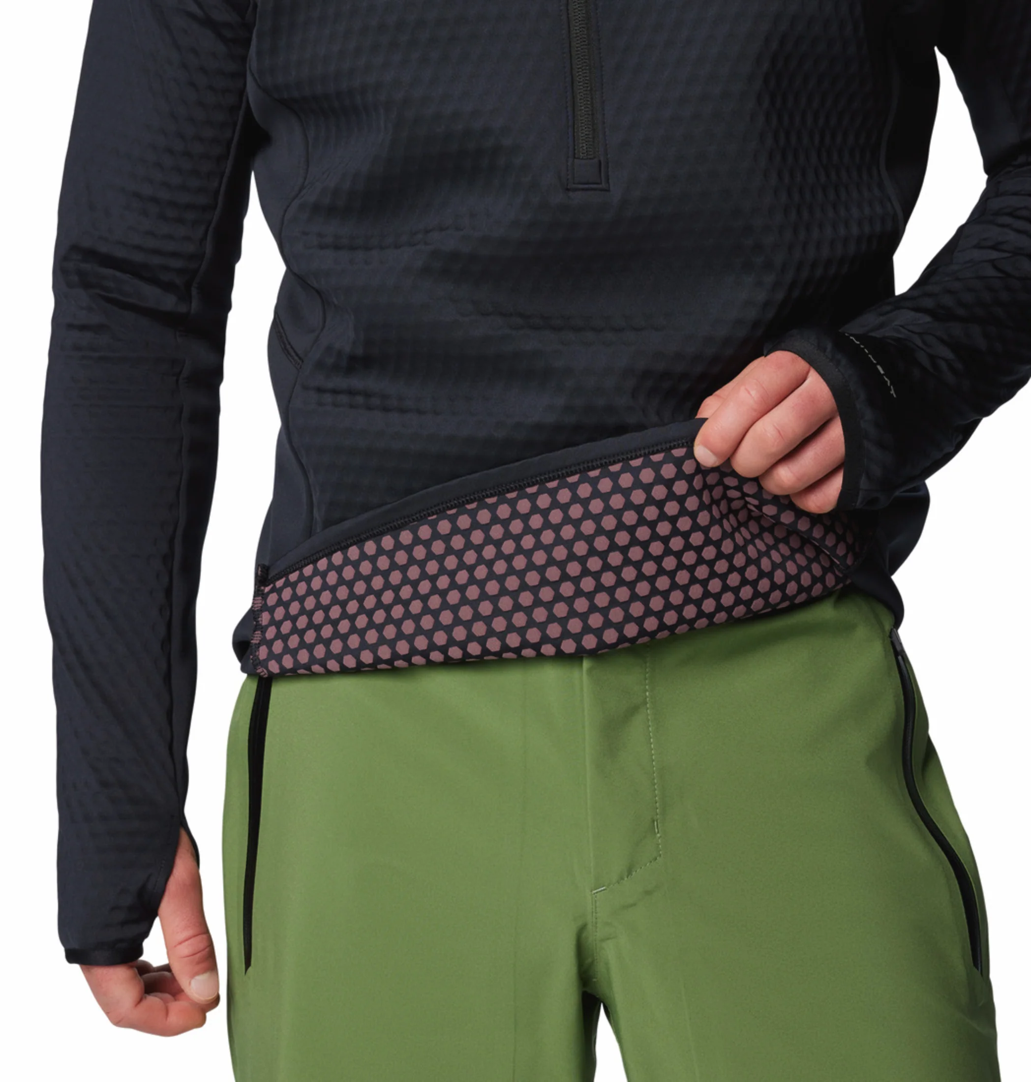 Columbia Men Black OmniHeat Helix Crystal Leaf Pullover - Image 7