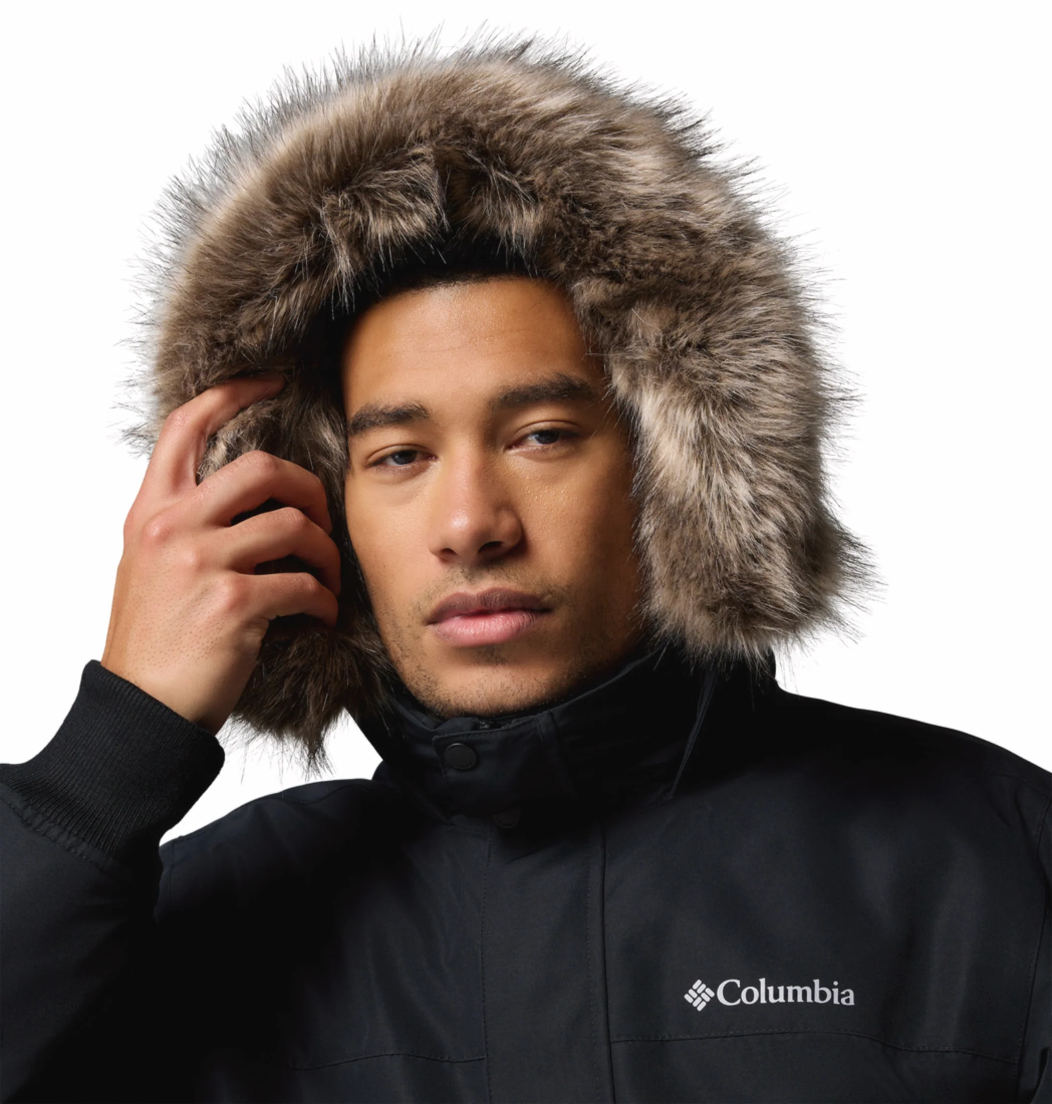 Columbia Men Black OmniHeat Infinity Cape Ridge Bomber Down Jacket - Image 10