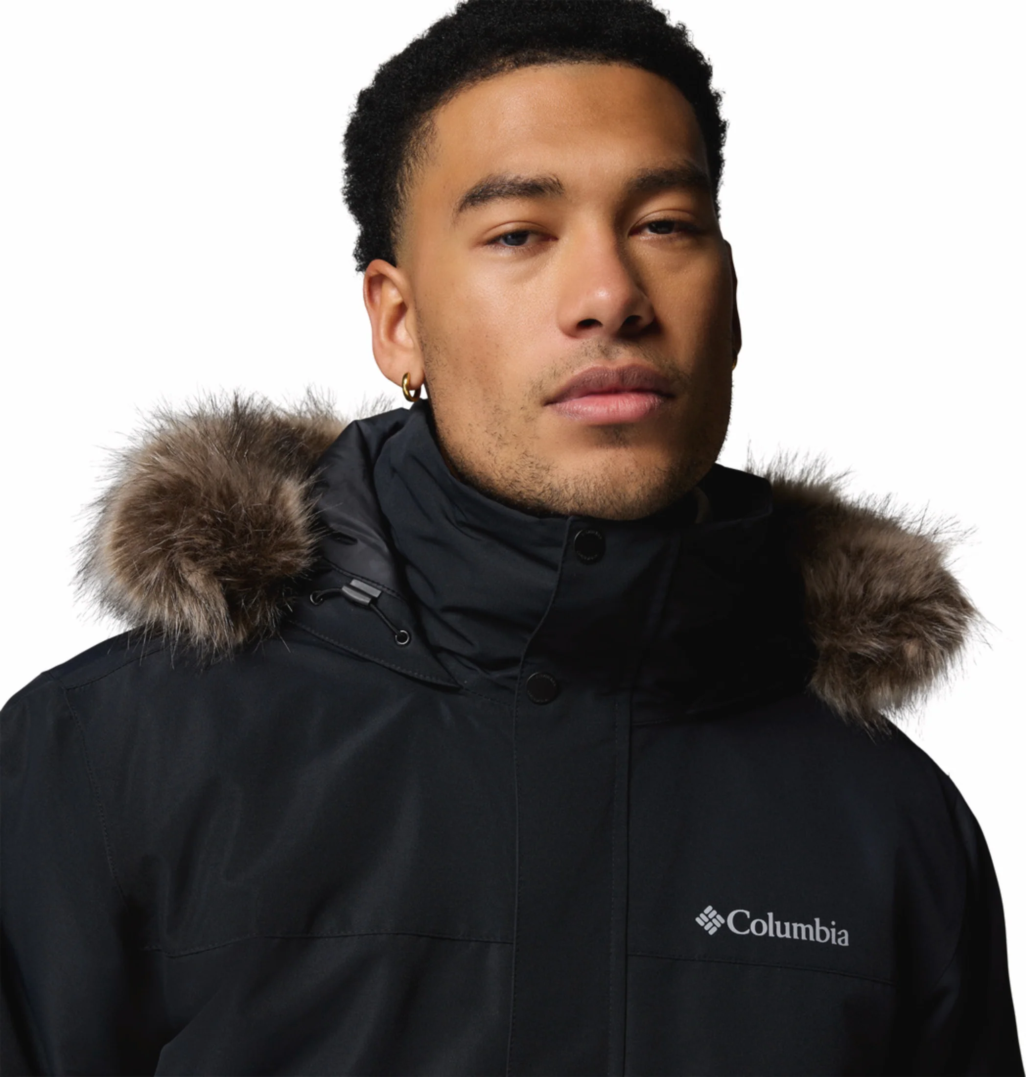 Columbia Men Black OmniHeat Infinity Cape Ridge Bomber Down Jacket - Image 9