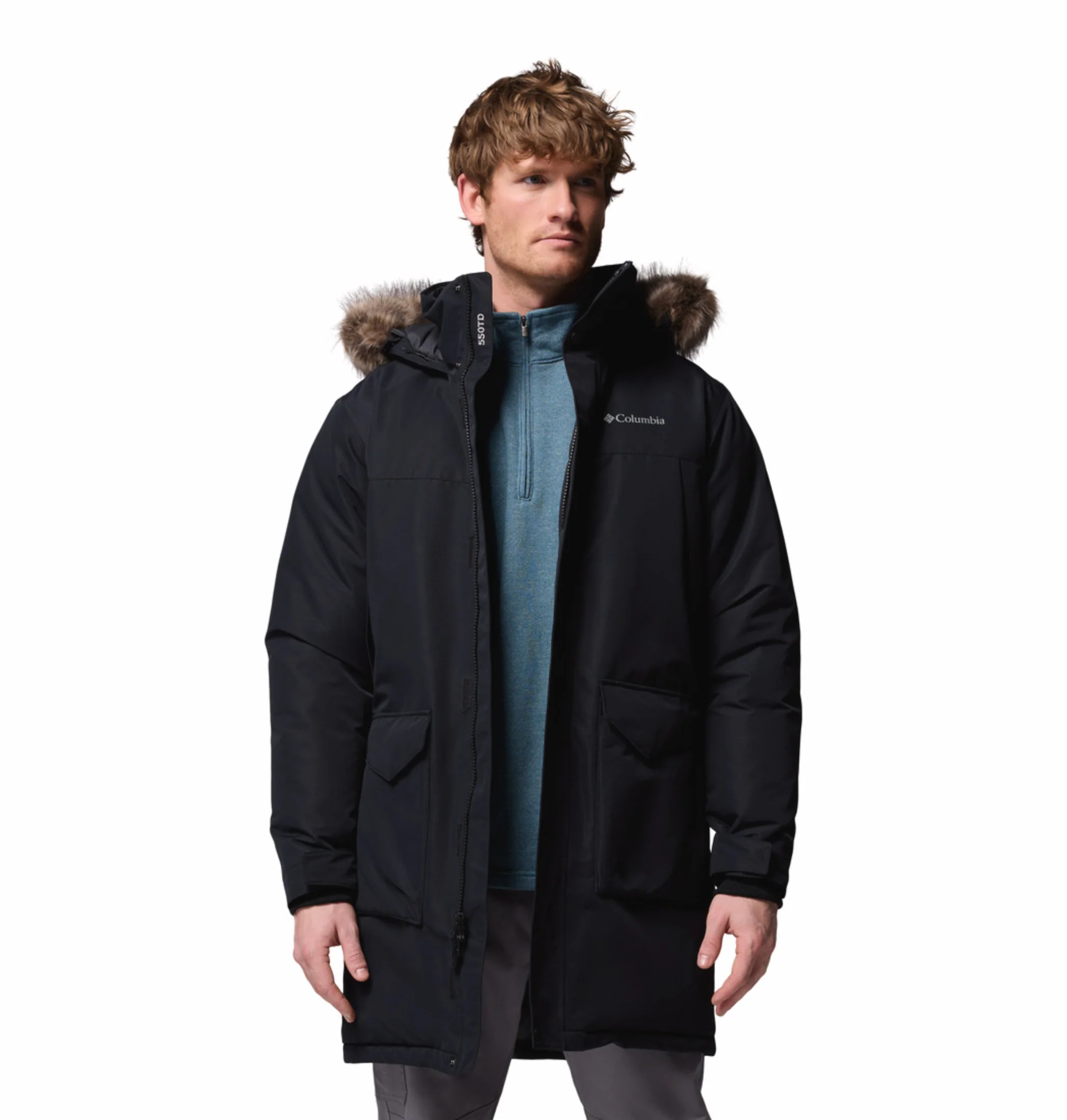 Columbia Men Black OmniHeat Infinity Cape Ridge Parka Jacket - Image 7