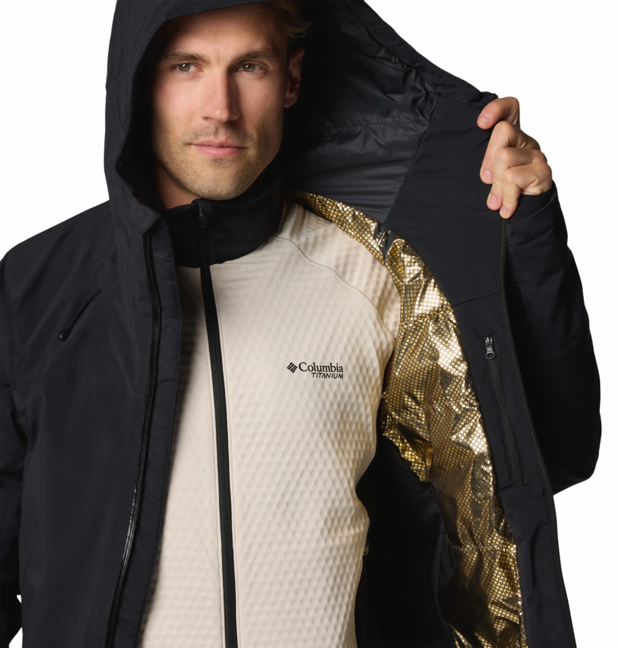 Columbia Men Black OmniHeat Infinity Cirque Bowl Down Jacket - Image 9