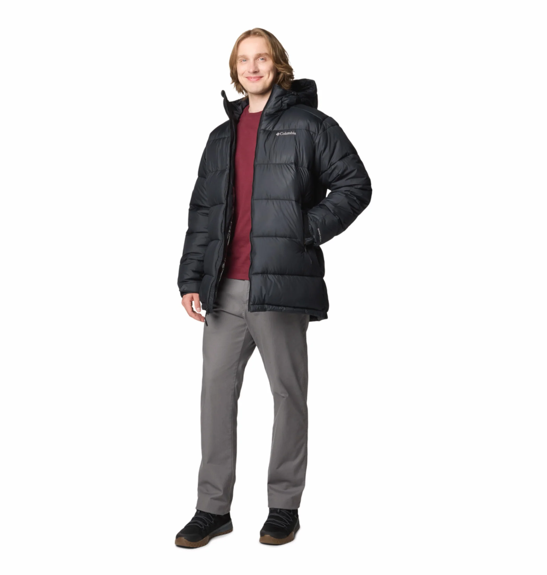 Columbia Men Black OmniHeat Reflective Pike Lake Parka Jacket - Image 6