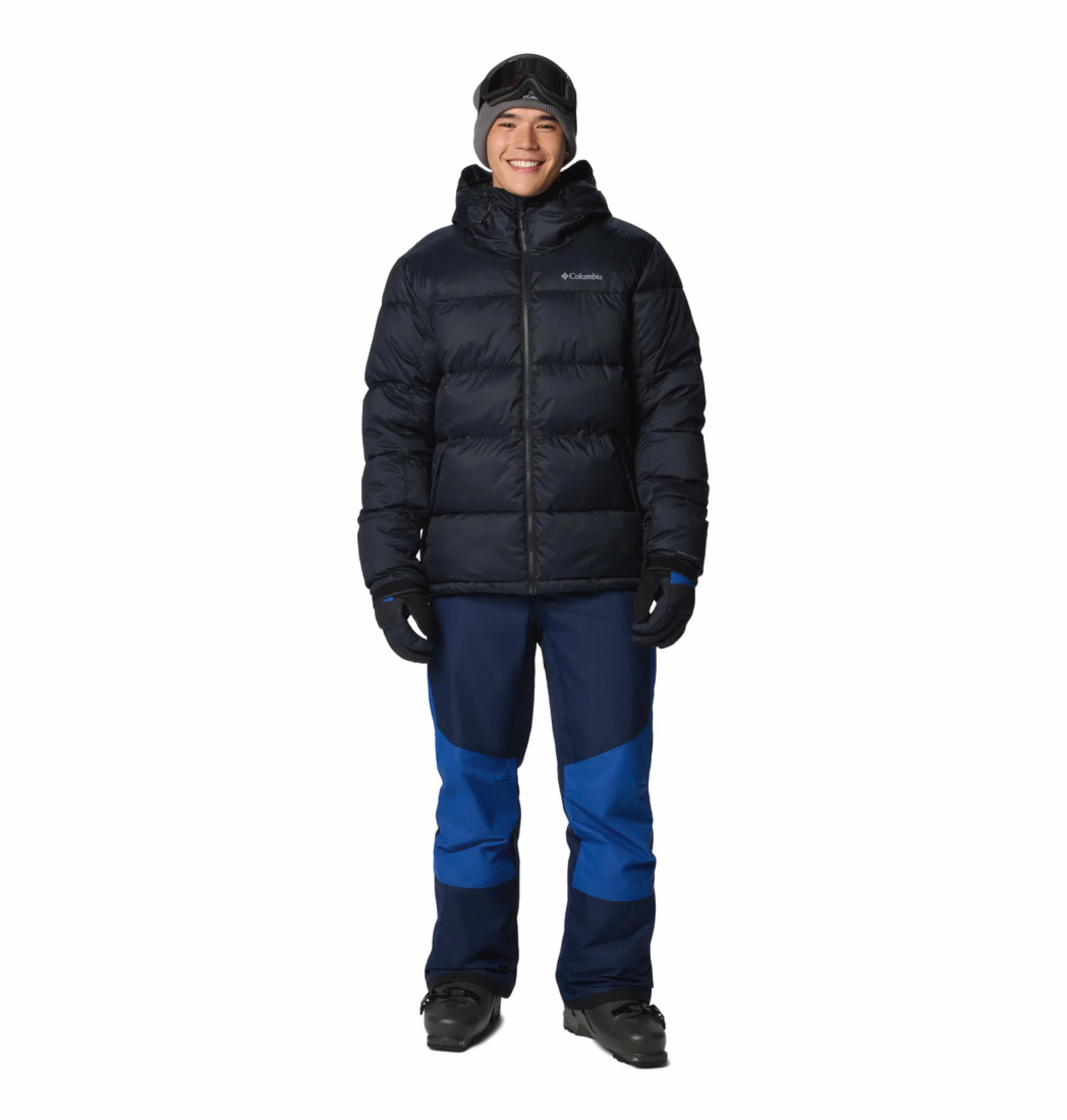 Columbia Men Black OmniHeat Reflective Slope Style Down Jacket - Image 6