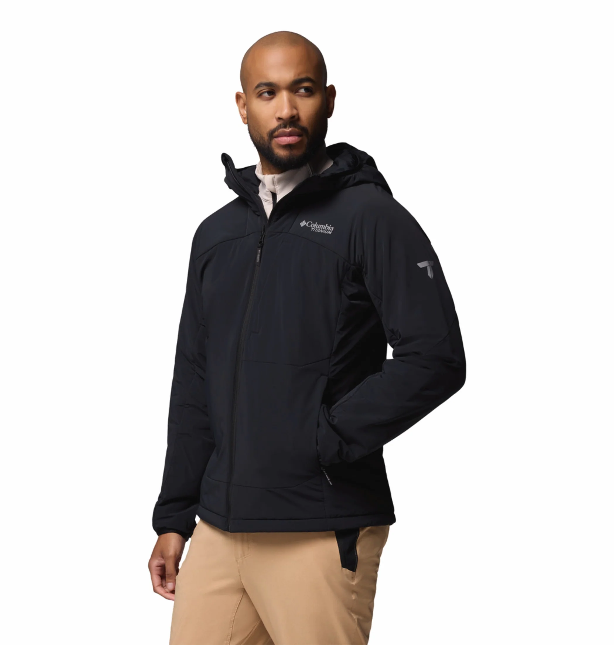 Columbia Men Black OmniShield Silver Leaf Lite Down Jacket - Image 5