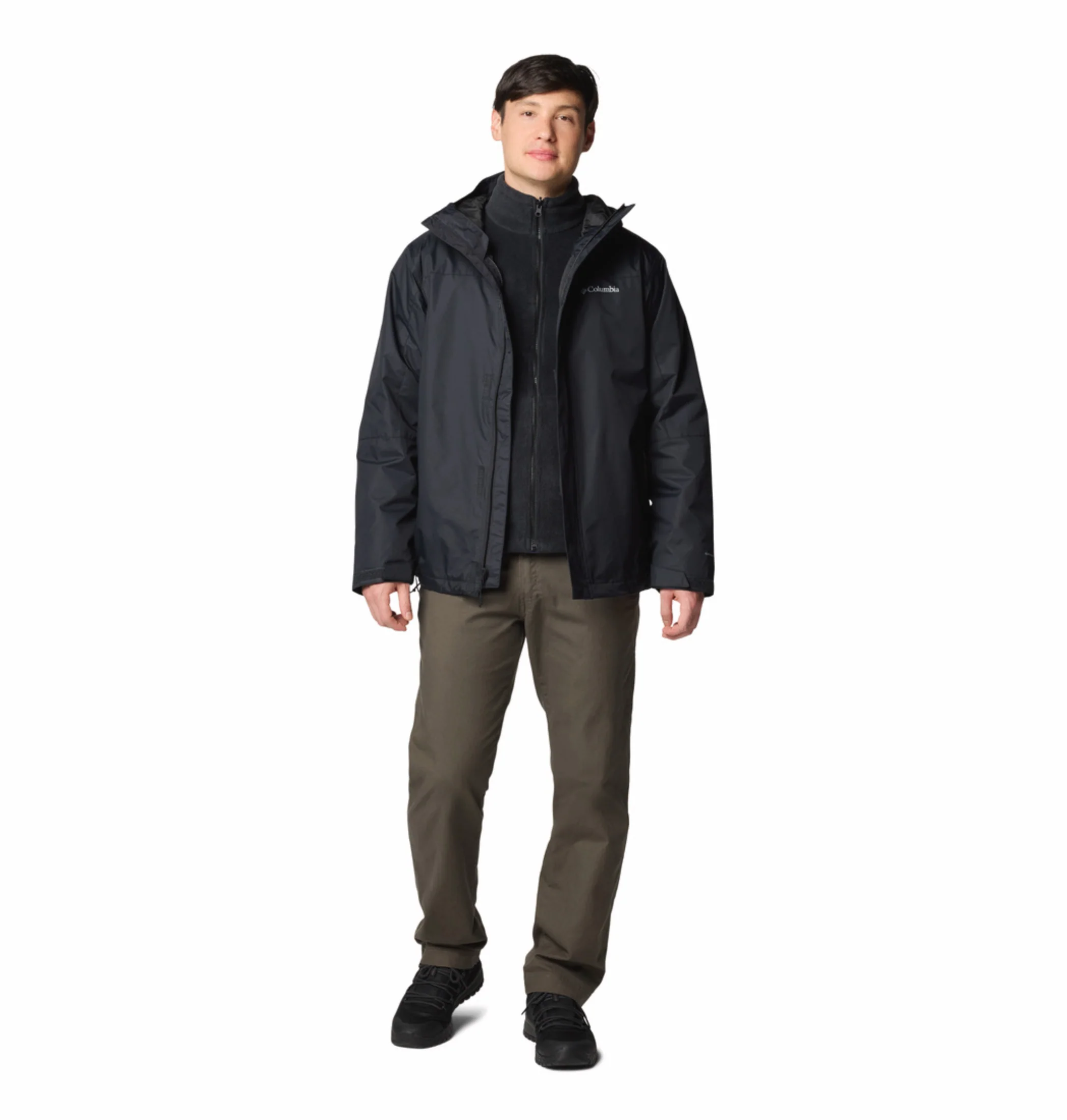 Columbia Men Black OmniTech Tunnel Falls II Interchangeable Jacket - Image 6
