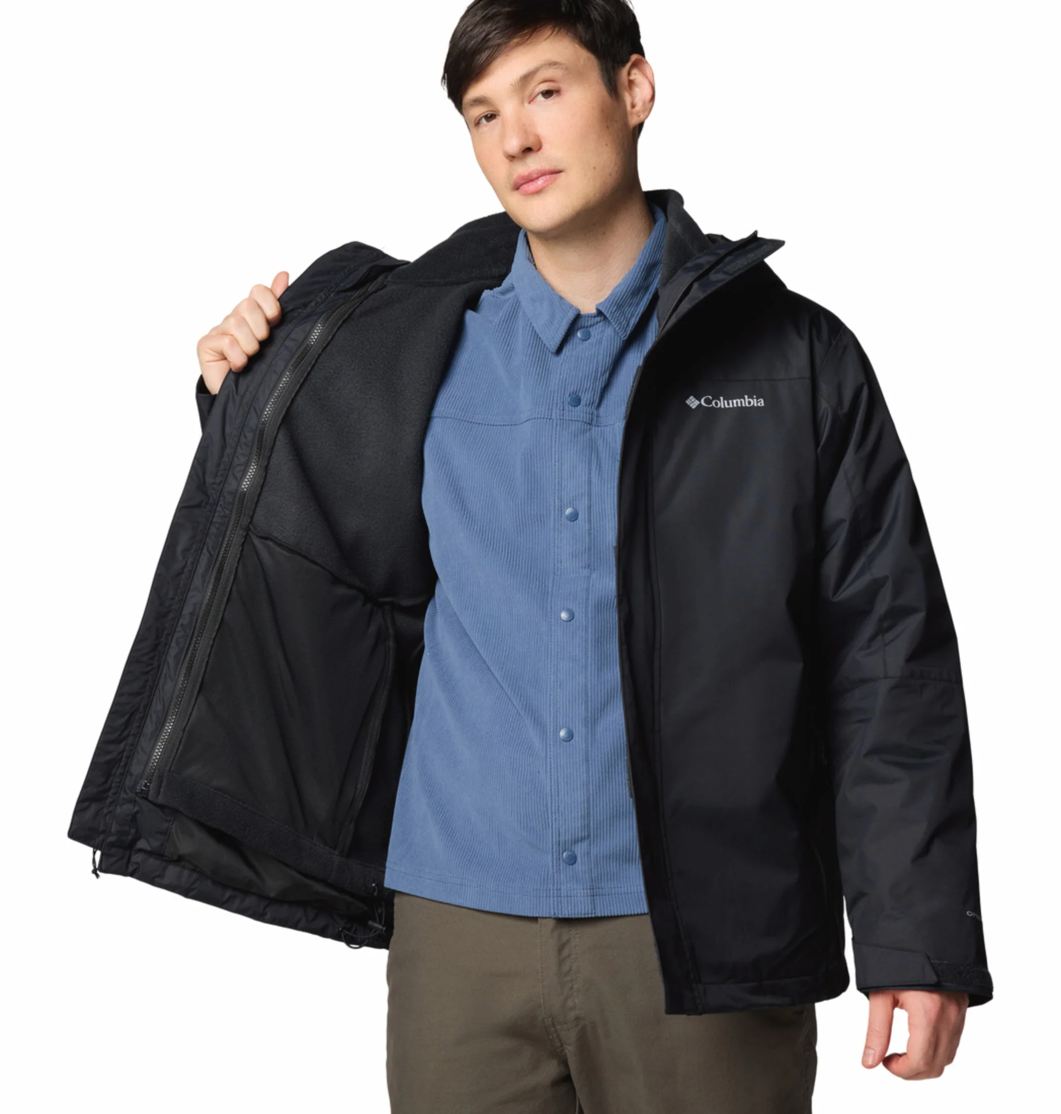 Columbia Men Black OmniTech Tunnel Falls II Interchangeable Jacket - Image 8