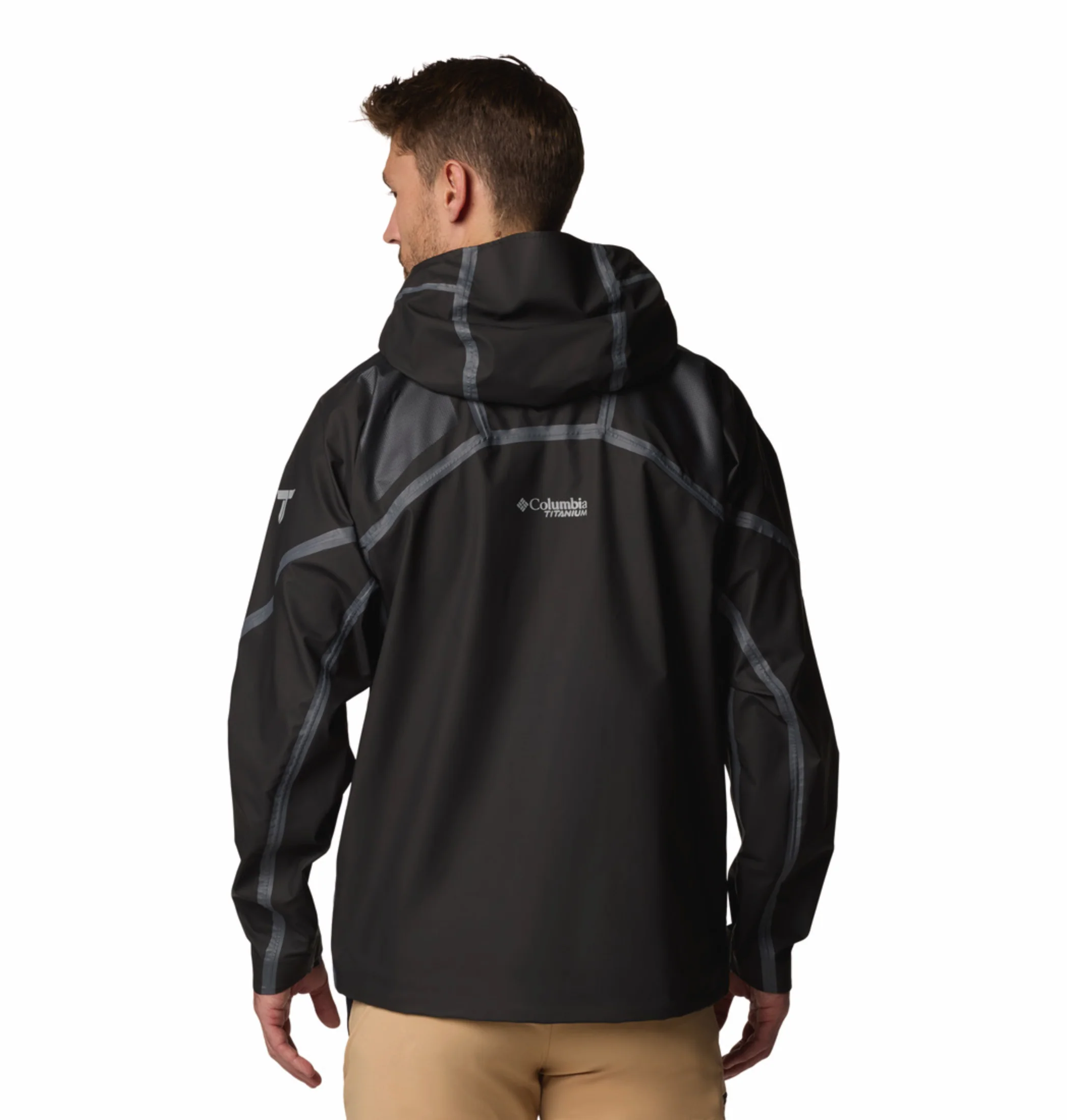 Columbia Men Black OutDry Extreme Whistler Peak Shell Rain Jacket - Image 4