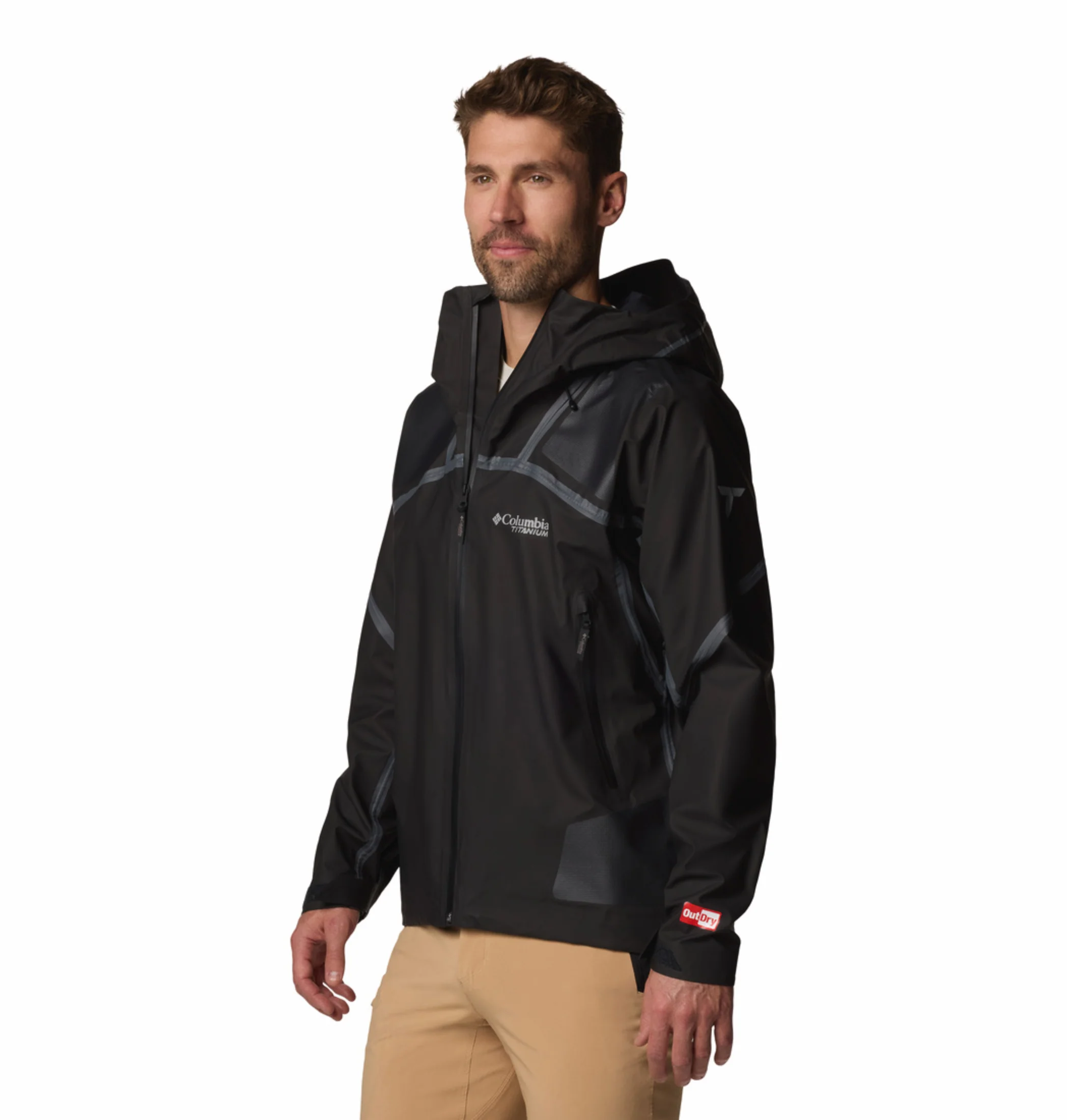 Columbia Men Black OutDry Extreme Whistler Peak Shell Rain Jacket - Image 5