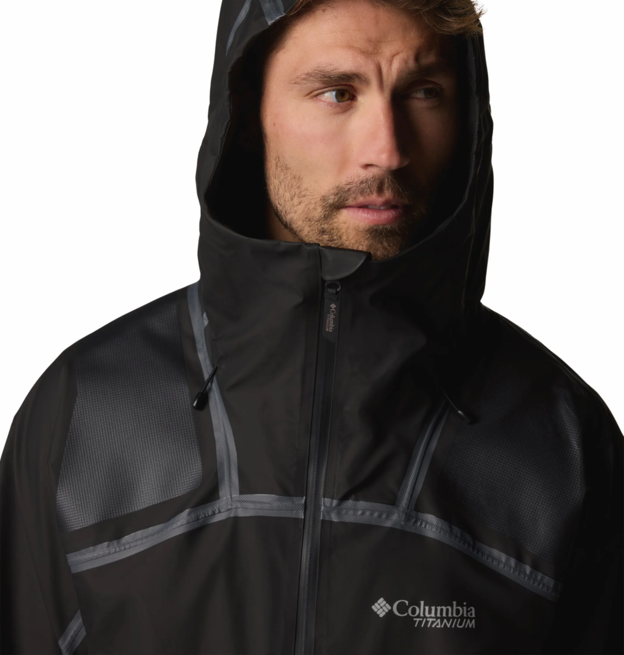 Columbia Men Black OutDry Extreme Whistler Peak Shell Rain Jacket - Image 8