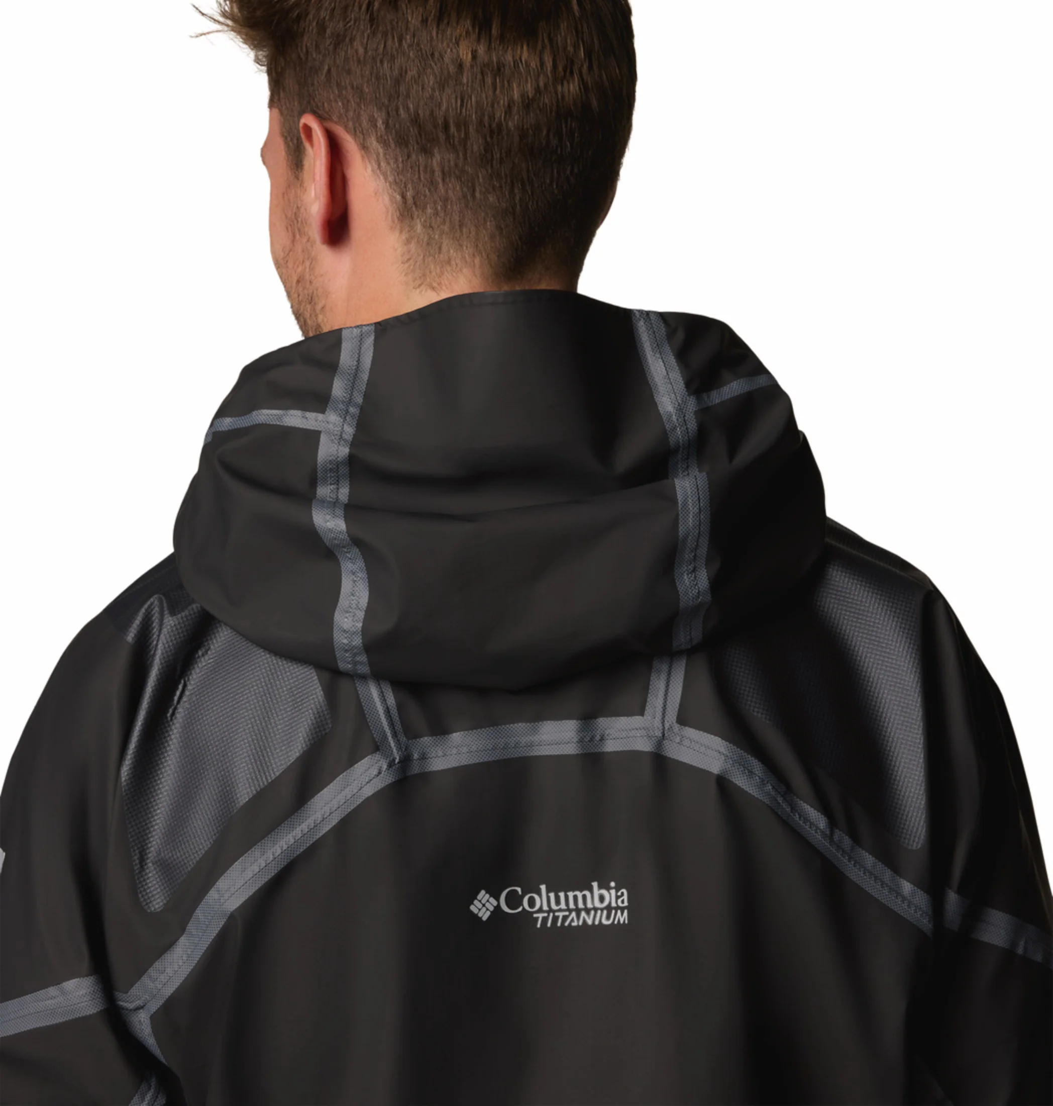 Columbia Men Black OutDry Extreme Whistler Peak Shell Rain Jacket - Image 9