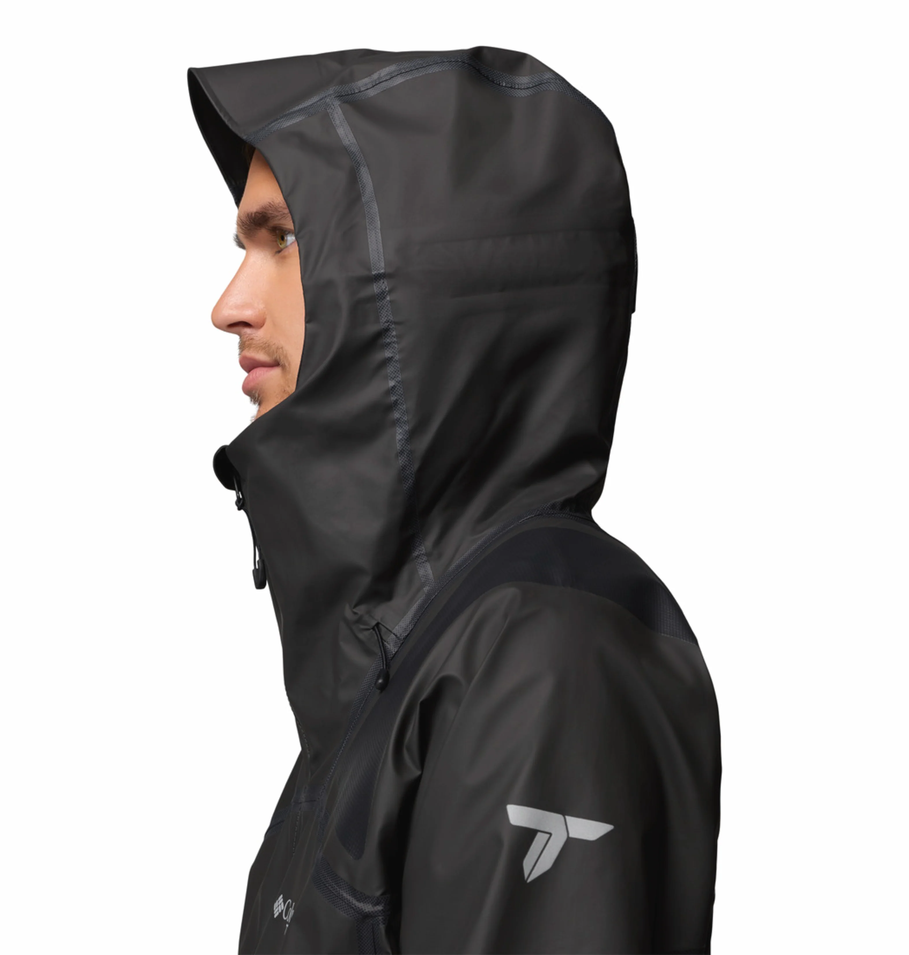 Columbia Men Black OutDry Whistler Peak Shell Rain Jacket - Image 6