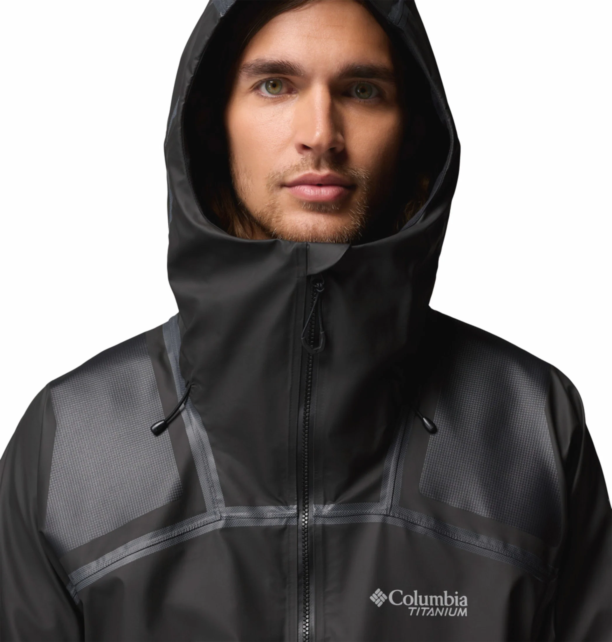 Columbia Men Black OutDry Whistler Peak Shell Rain Jacket - Image 7