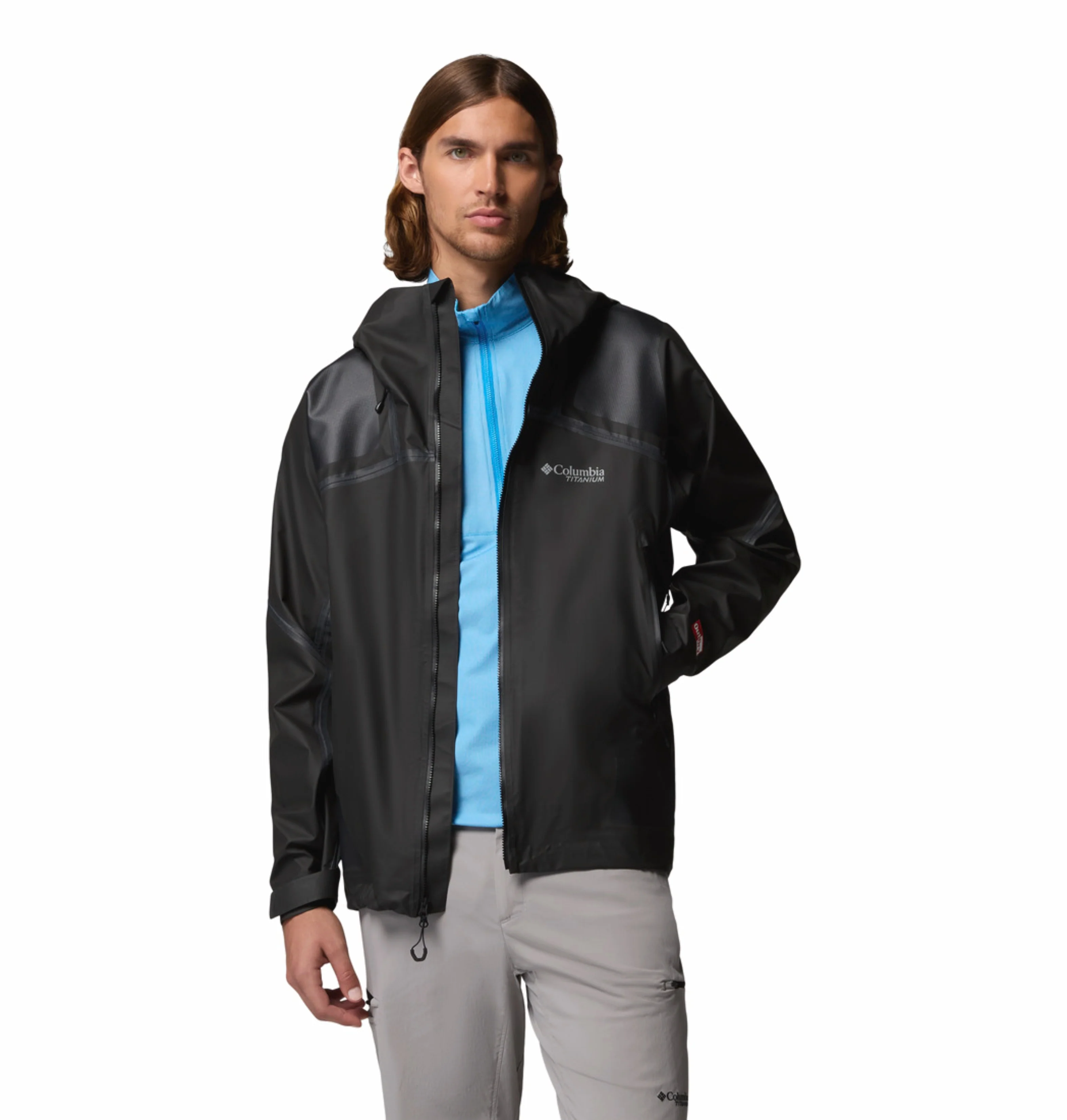 Columbia Men Black OutDry Whistler Peak Shell Rain Jacket - Image 8