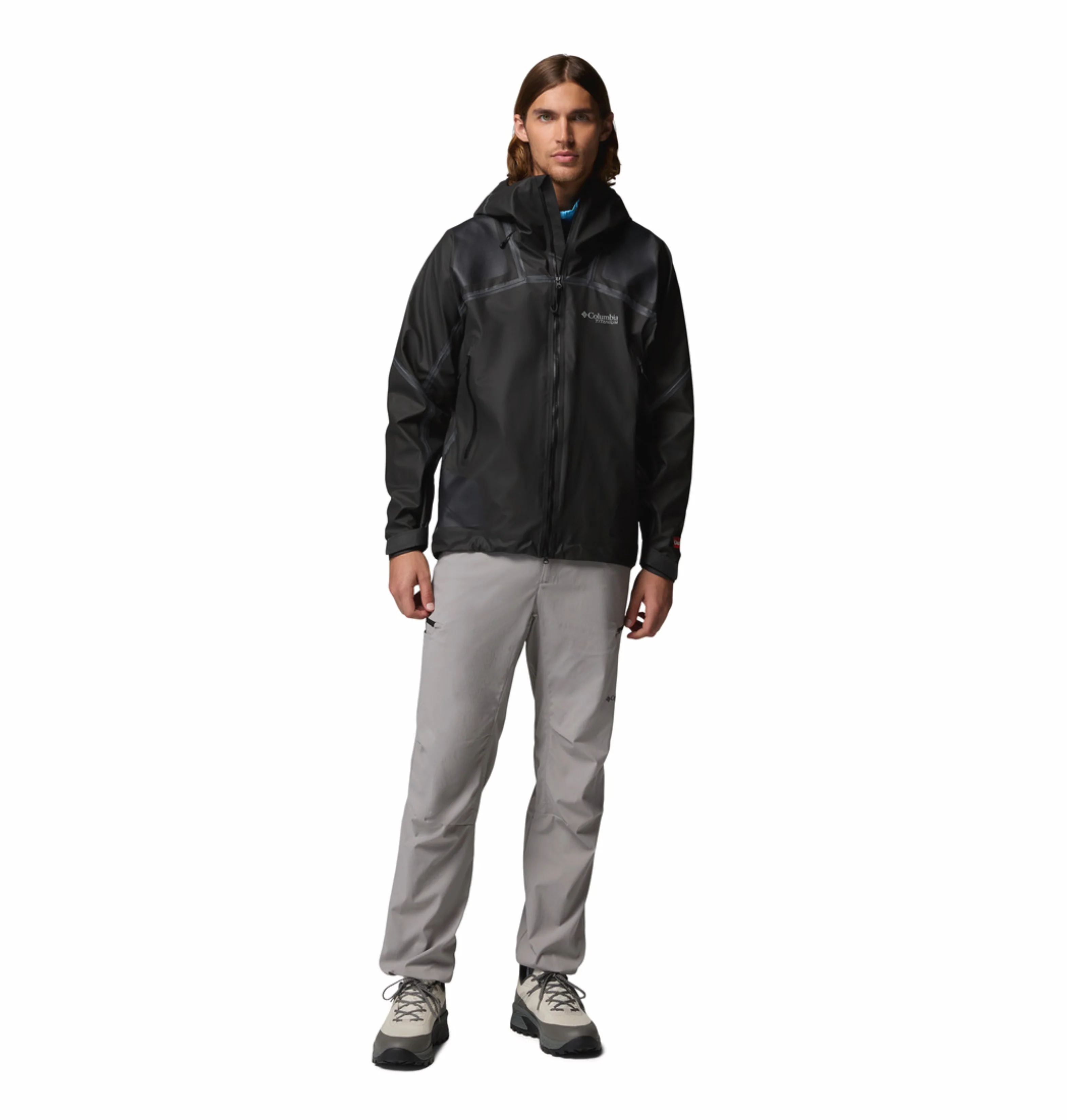 Columbia Men Black OutDry Whistler Peak Shell Rain Jacket - Image 9