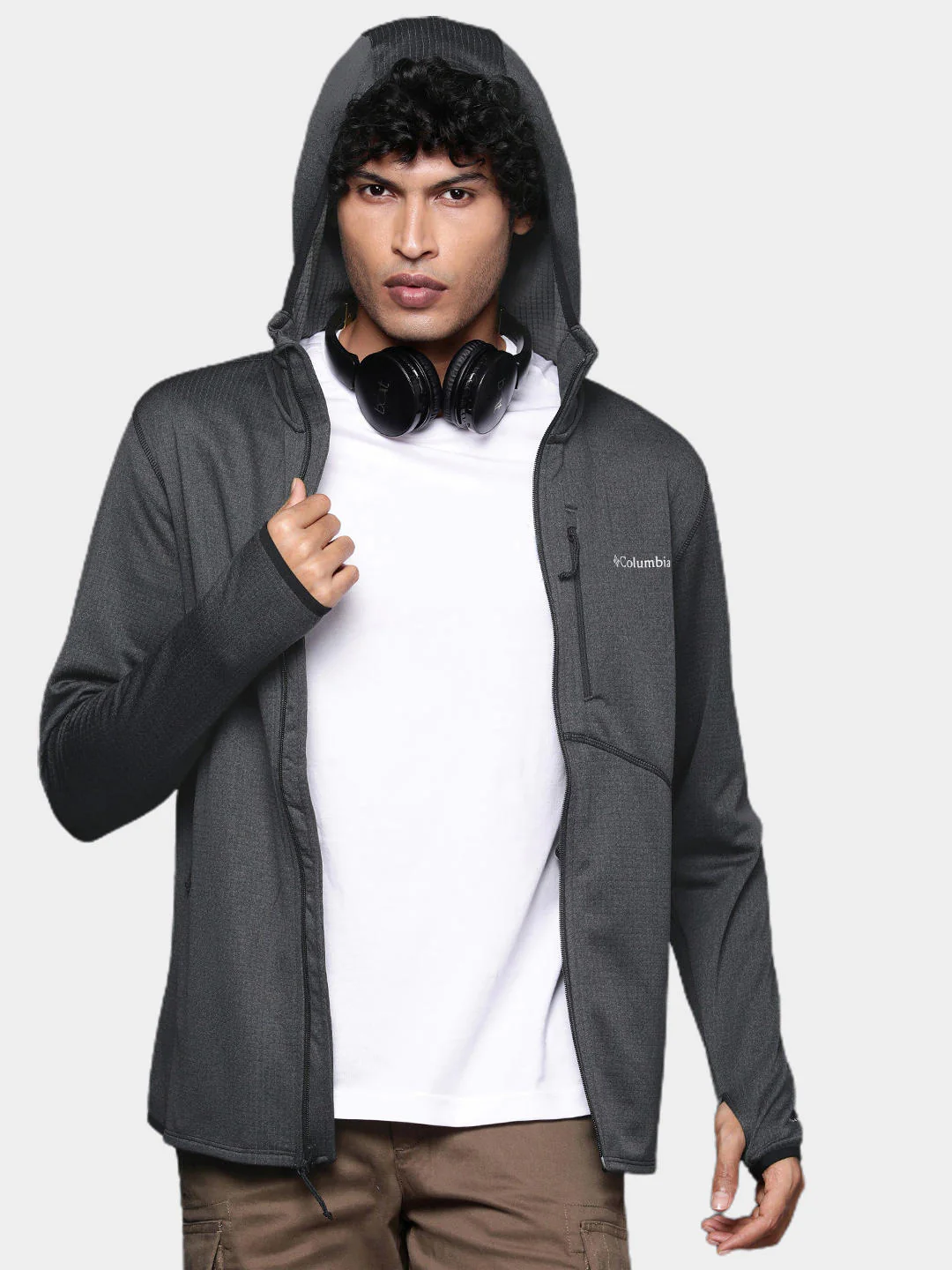 Columbia Men Black Park View Fleece Full Zip Hoodie - Image 10