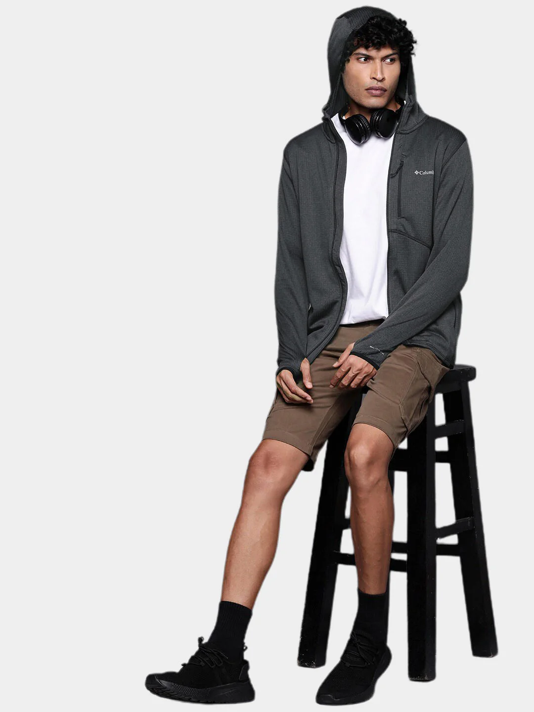 Columbia Men Black Park View Fleece Full Zip Hoodie - Image 12