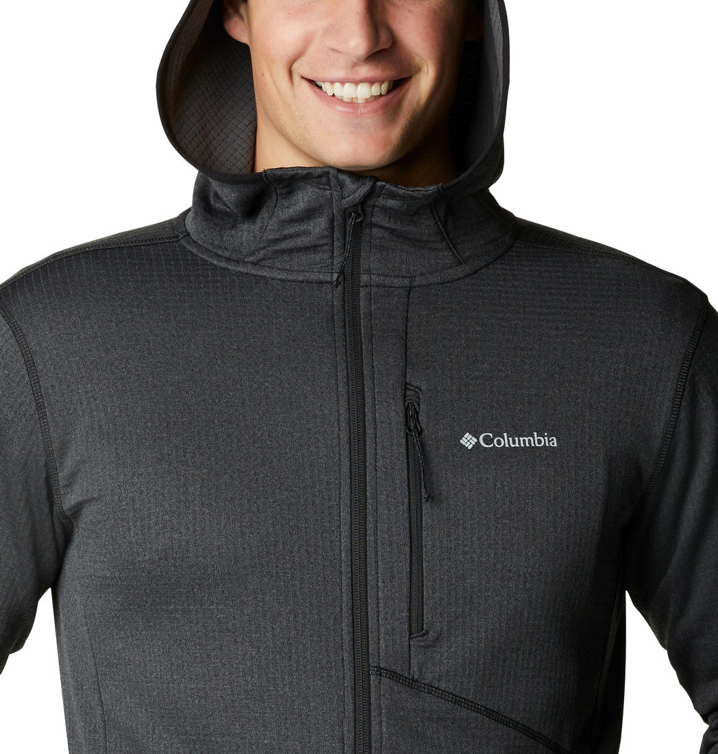 Columbia Men Black Park View Fleece Full Zip Hoodie - Image 2