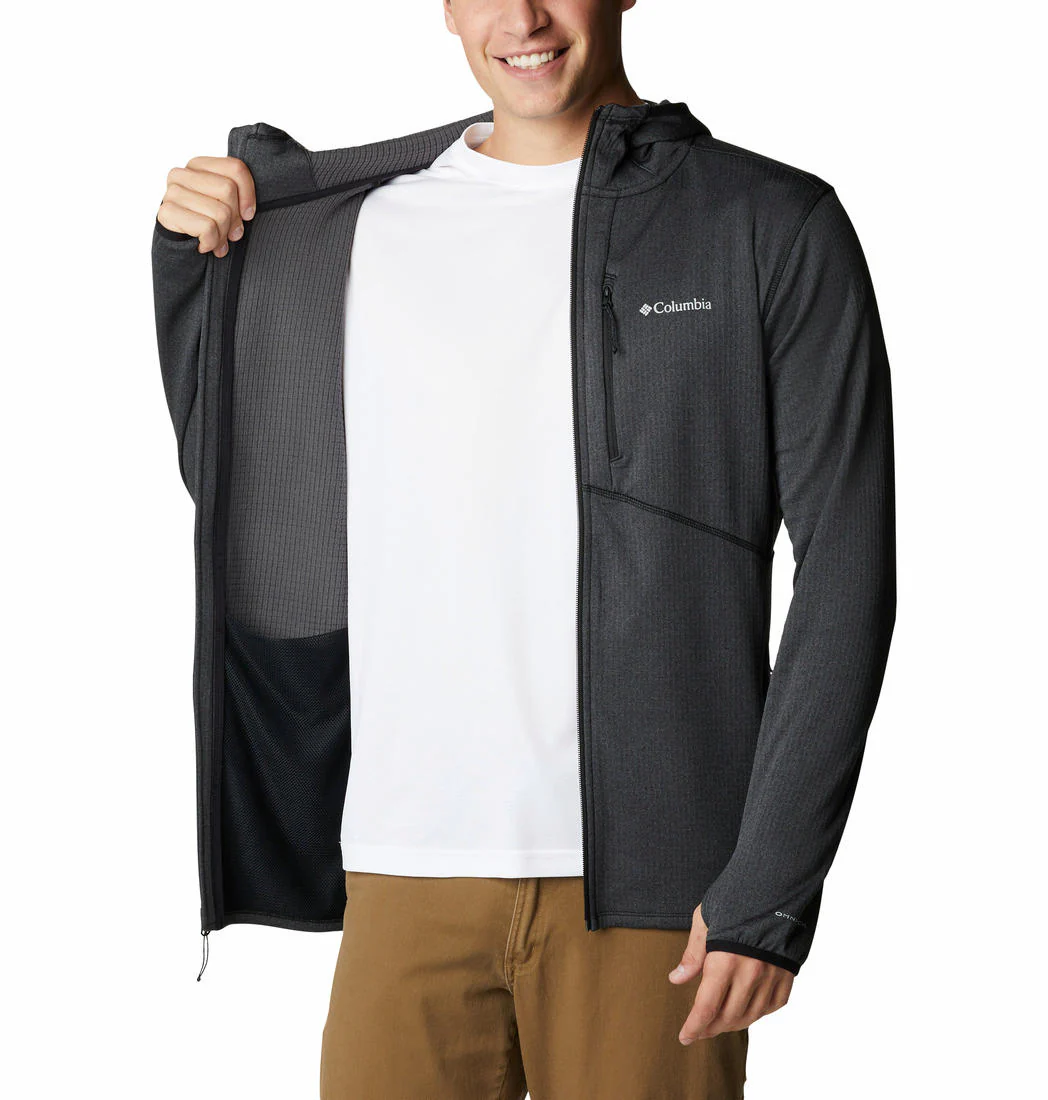 Columbia Men Black Park View Fleece Full Zip Hoodie - Image 3