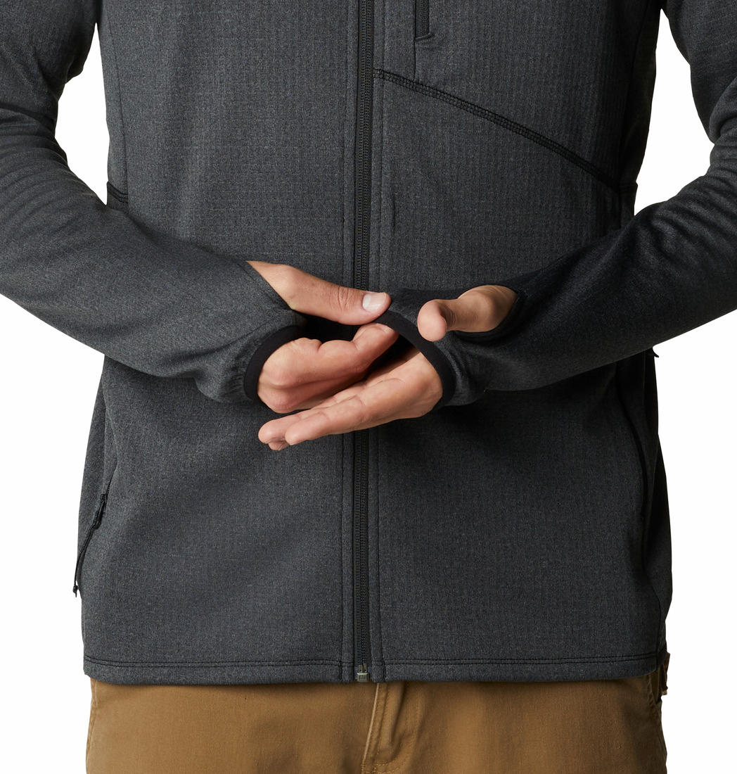 Columbia Men Black Park View Fleece Full Zip Hoodie - Image 4