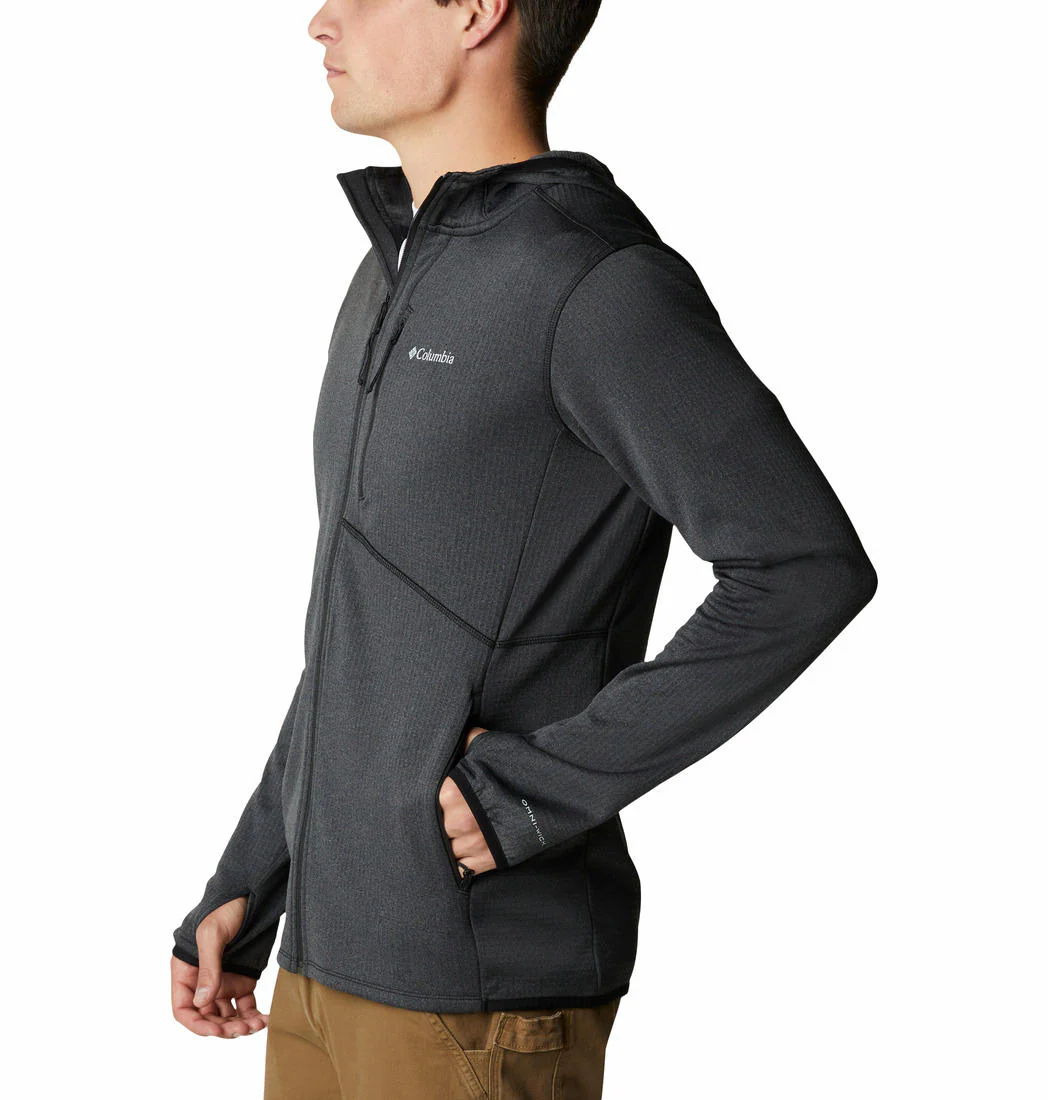 Columbia Men Black Park View Fleece Full Zip Hoodie - Image 5