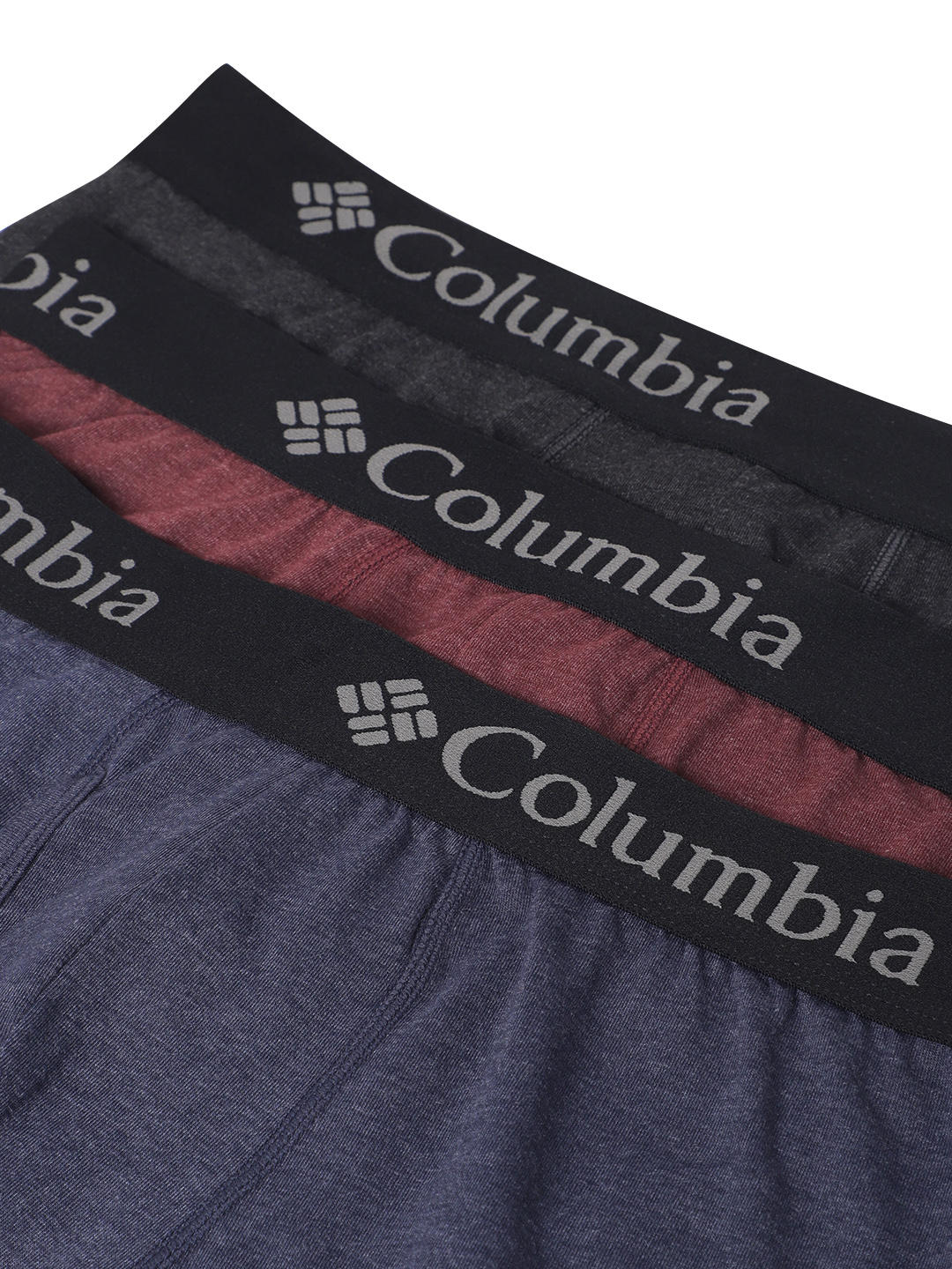 Columbia Men Black Performance Cotton / Stretch 3 Pack Solid Boxer Brief (Non Returnable) - Image 7
