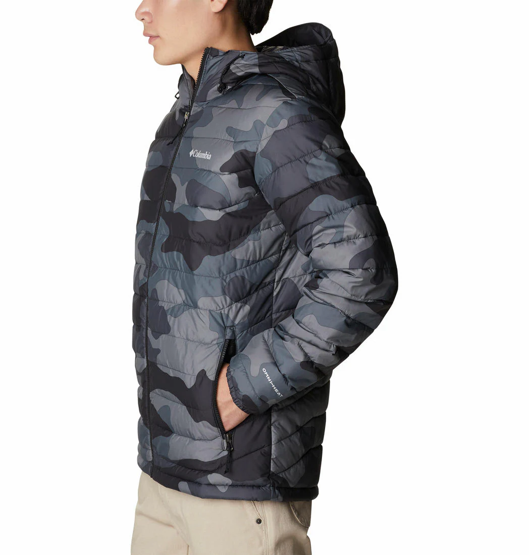 Columbia Men Black Powder Lite Hooded Jacket - Image 2